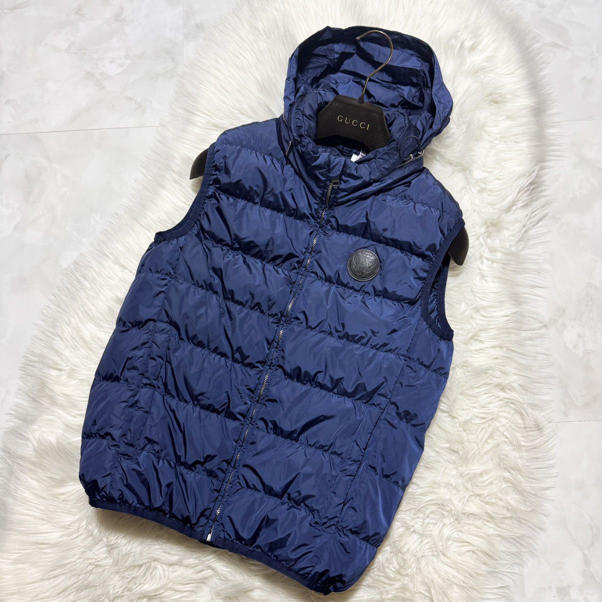 Gucci Authentic Gucci Down Vest Leather Patch GG Monogram Jacket Size US S / EU 44-46 / 1 - 10 Thumbnail