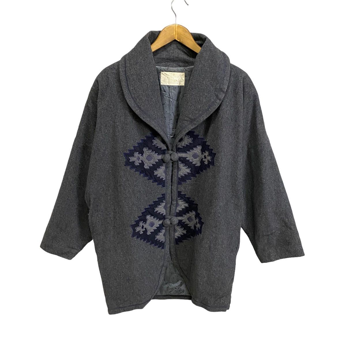 Cordier shawl collar chimayo native navajo wool jacket