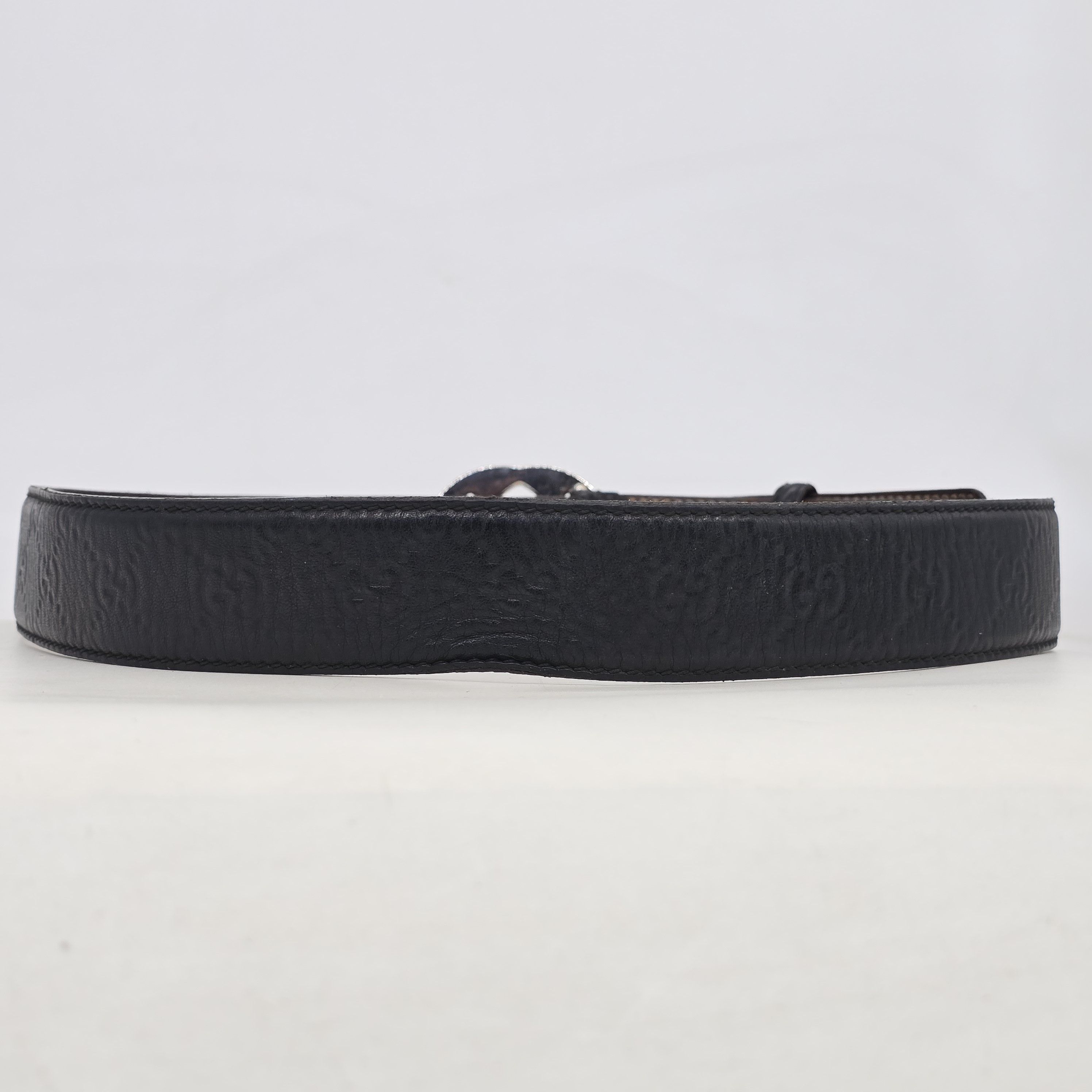 Gucci Gucci - Guccissima Interlocking GG Buckle Belt Size 30 - 4 Thumbnail