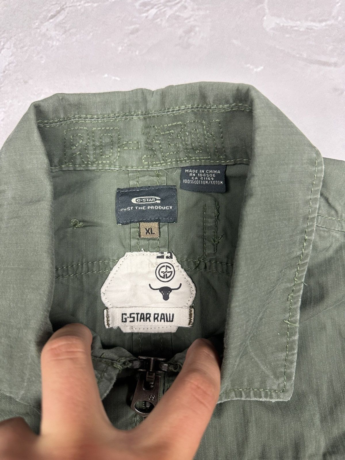 G-Star Vintage G Star RAW Officer Shirt Overshirt Jacket L/S Size US XL / EU 56 / 4 - 5 Thumbnail