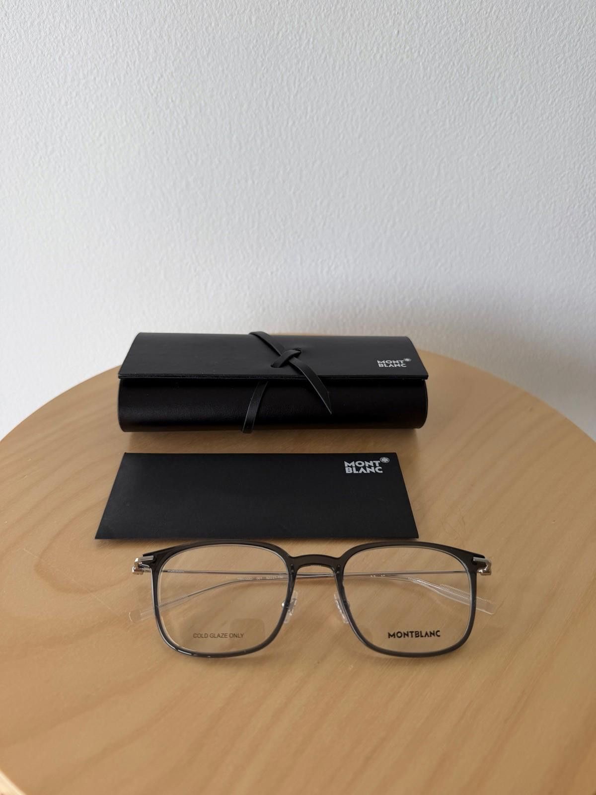 Montblanc New montblanc optical glasses frames eyeglasses MB0100O 001 Size ONE SIZE - 1 Thumbnail
