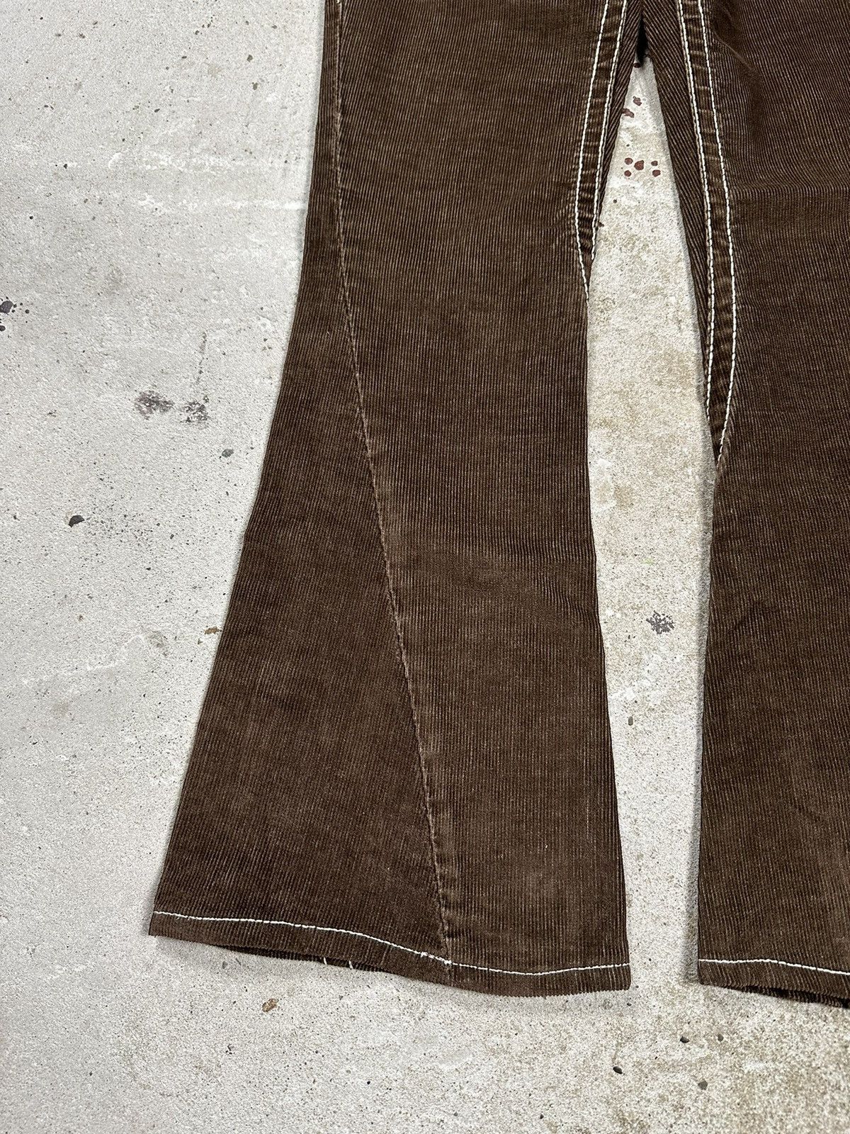 True Religion × Vintage RARE Vintage True Religion Joey Big T Brown Corduroy Bootcut Size US 28 / EU 44 - 4 Thumbnail