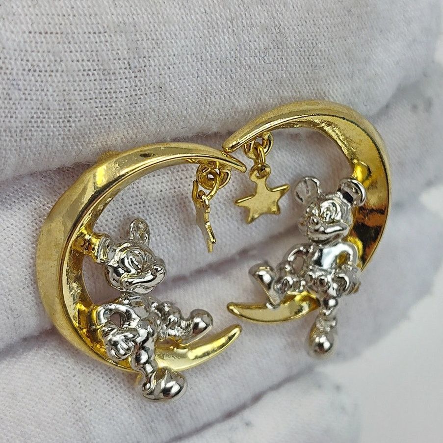 Disney Disney Mickey Mouse Sitting on the Moon Earrings Size ONE SIZE - 5 Thumbnail