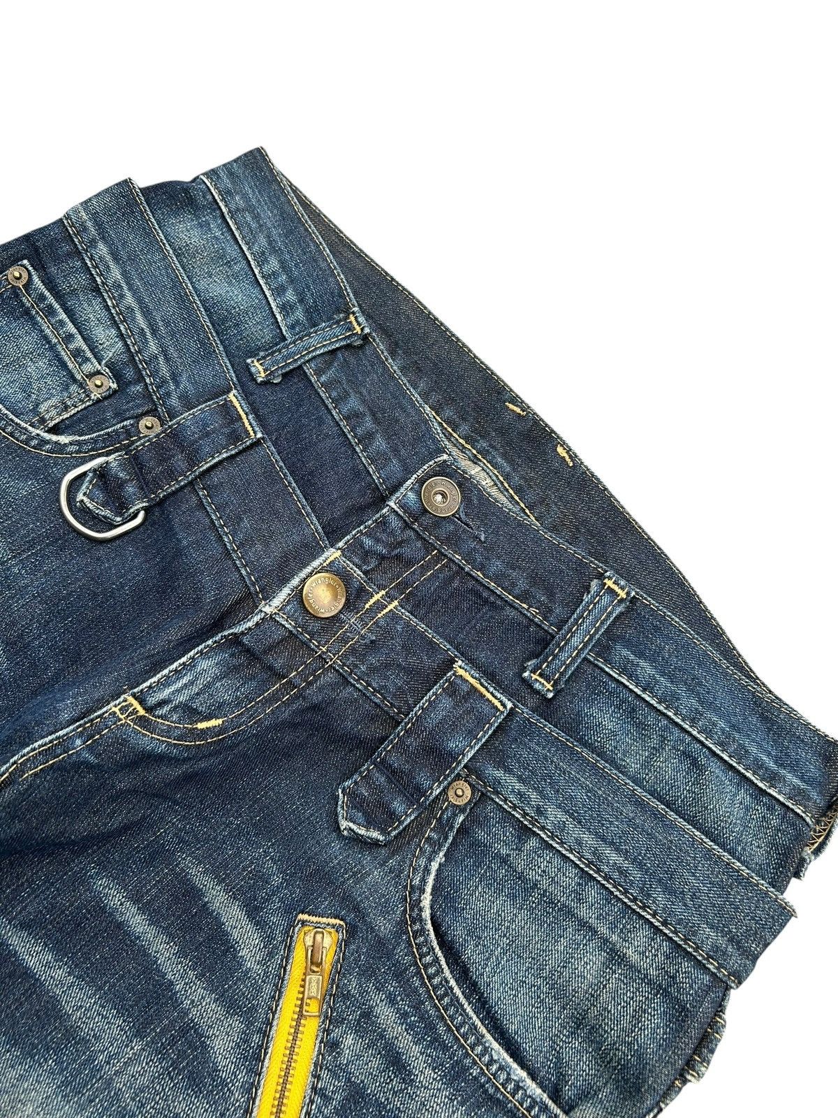 Japanese Brand × Kapital × Vintage Wrangler Double Waist Flare Punk Denim Jeans Rare ☠️ Size US 33 - 5 Thumbnail