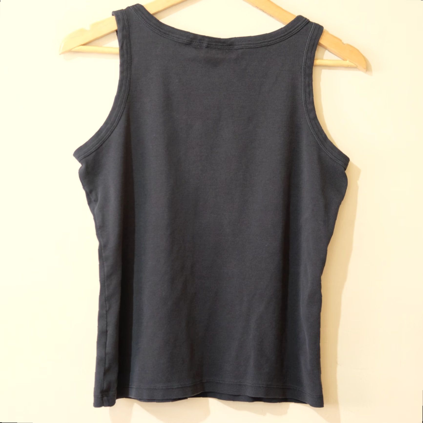 Vintage VINTAGE St Johns Bay Ribbed Tank Top Scoop Neck Stretch Black Women's S #H2-50 Size S / US 4 / IT 40 - 4 Thumbnail