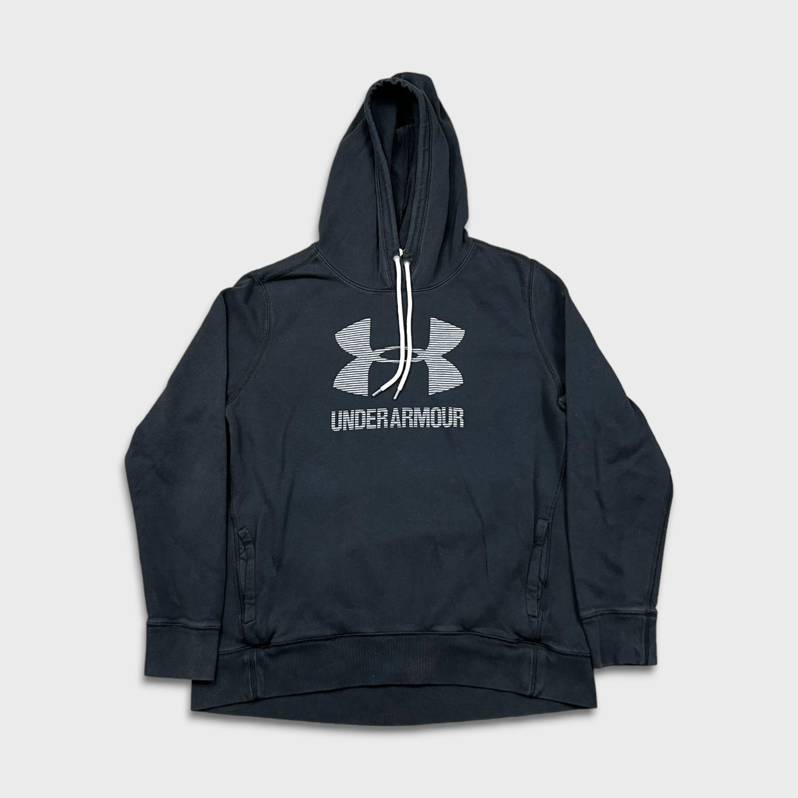 Under Armour × Vintage Under Armour Hoodie XL Spell Out Pullover Hooded Sweatshirt Size US XL / EU 56 / 4 - 1 Thumbnail