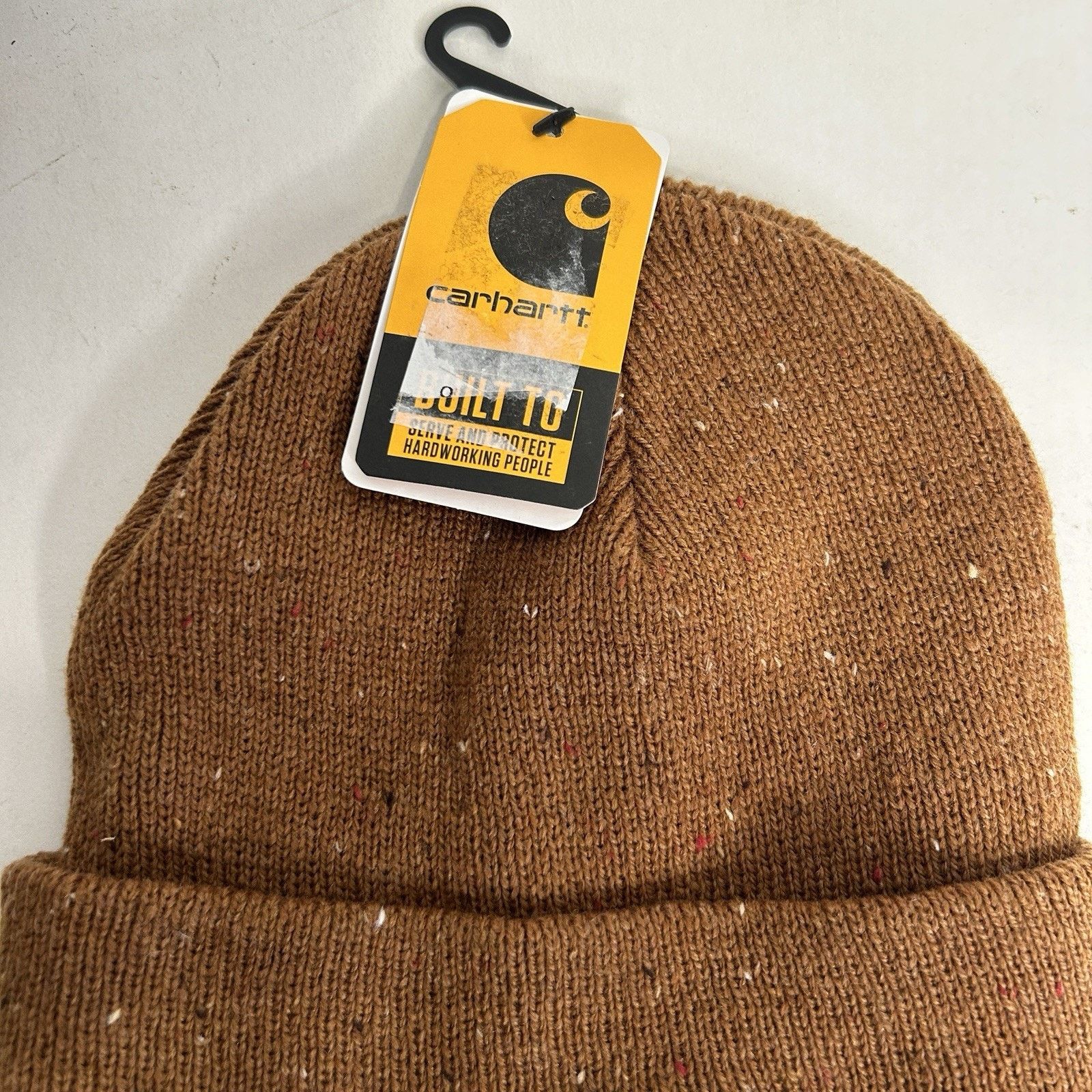 Carhartt Carhartt Anglistic Speckled Fold Over Beanie “Brown” OSFA Size ONE SIZE - 4 Thumbnail
