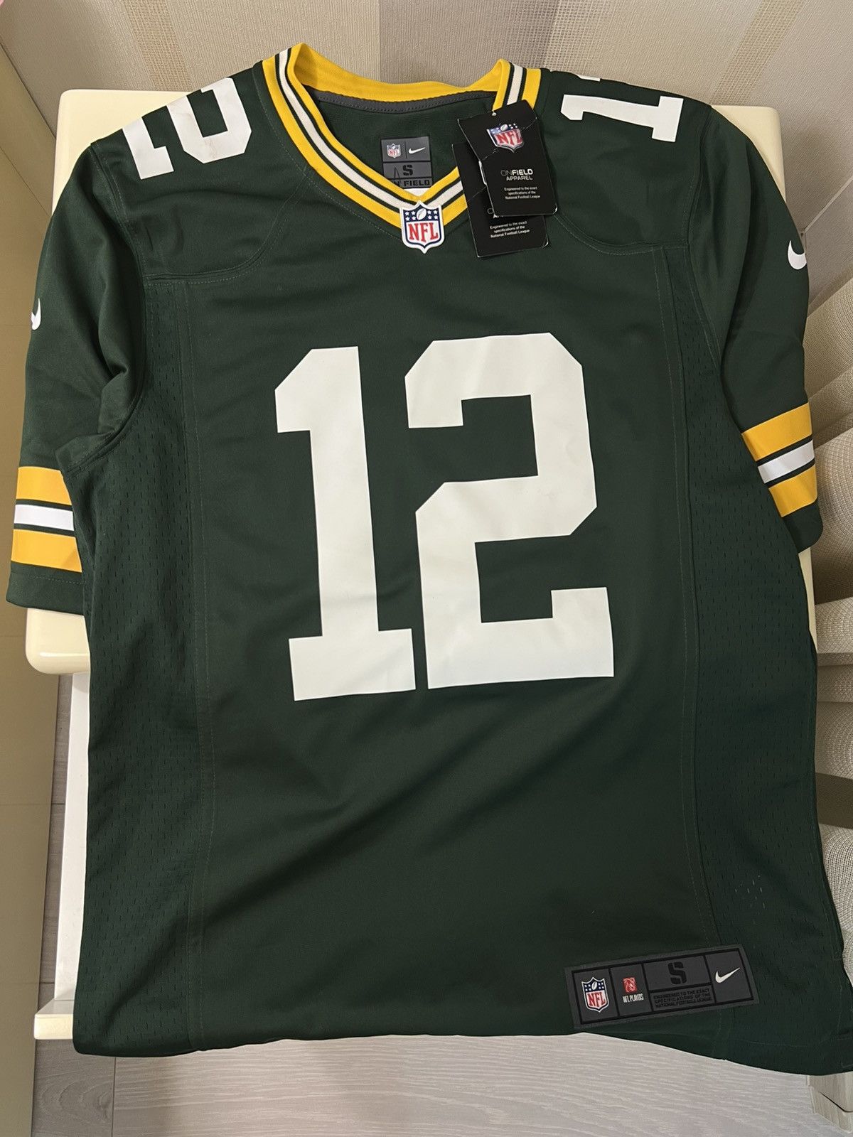 Nike NFL Green Bay Packers 12 Rodgers Mens Game Jersey
