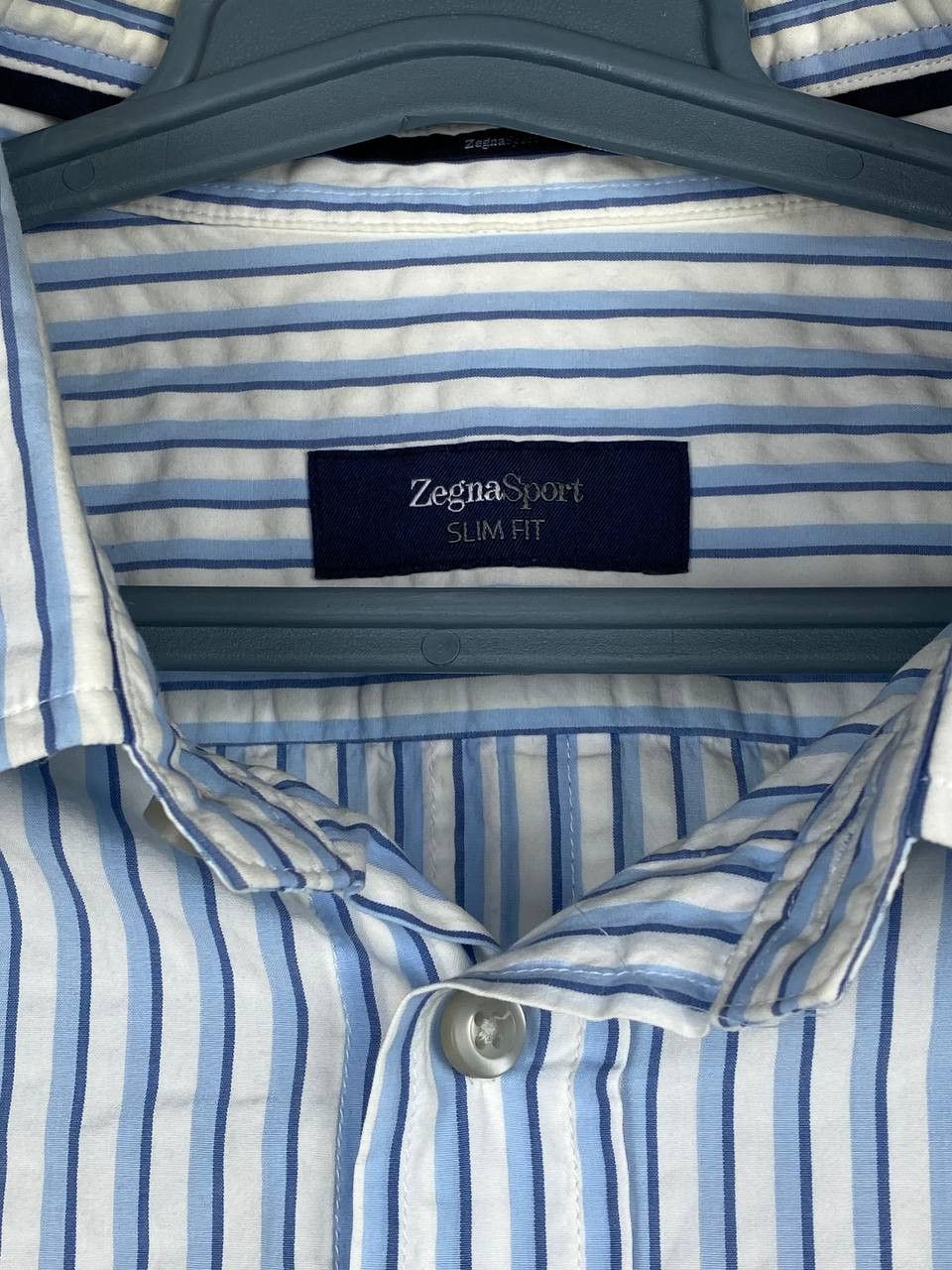 Ermenegildo Zegna Ermenegildo Zegna Sport Slim Fit Striped L/S Shirt Size US M / EU 48-50 / 2 - 5 Thumbnail
