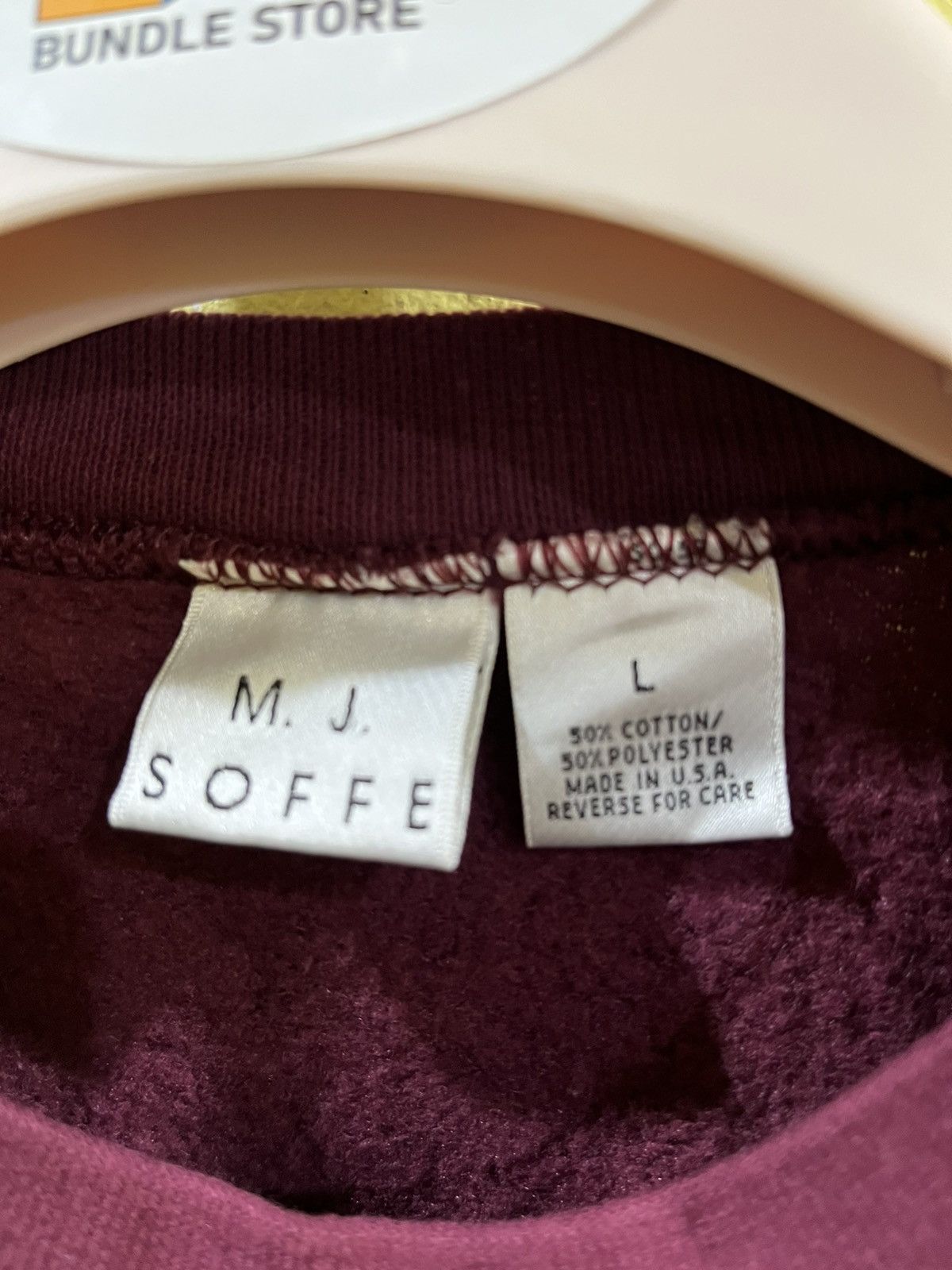 Soffe mj soffe crewneck sweatshirt in a burgundy or maroon color Size US L / EU 52-54 / 3 - 4 Thumbnail