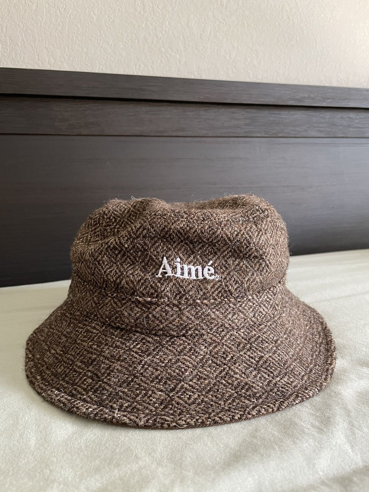 image of Aime Leon Dore Fw21 Wool Heritage Bucket Hat in Brown, Men's