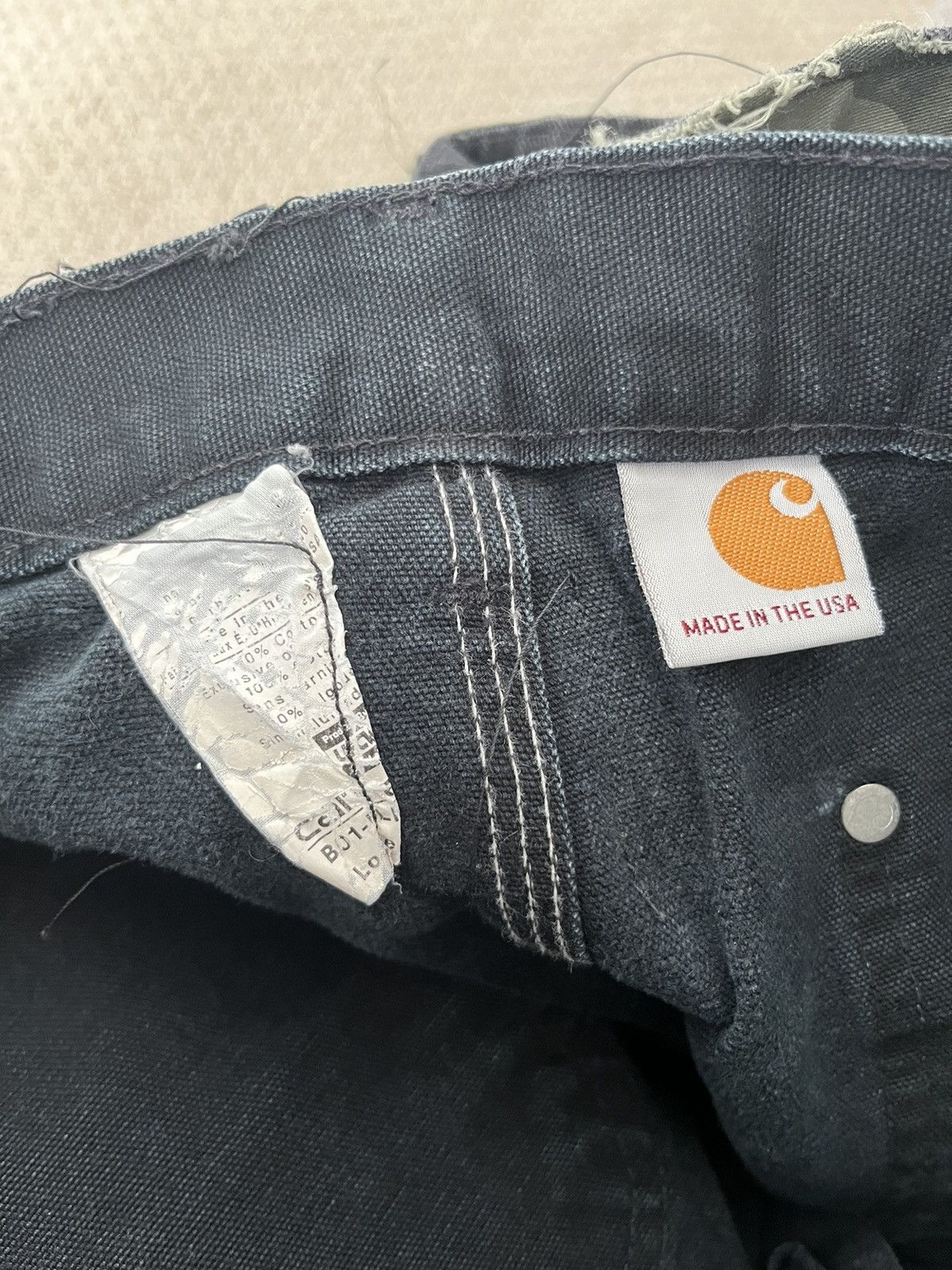 Carhartt × Handmade Custom Carhartt Black Double Knee Carpenter Pants Size US 32 / EU 48 - 7 Thumbnail