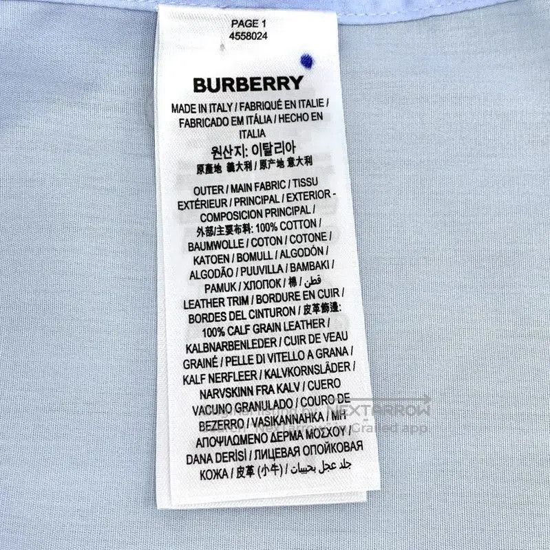 Other Burberry Light Blue Cotton Women's Shirt. Size XXS / US 00 / IT 34 - 6 Thumbnail