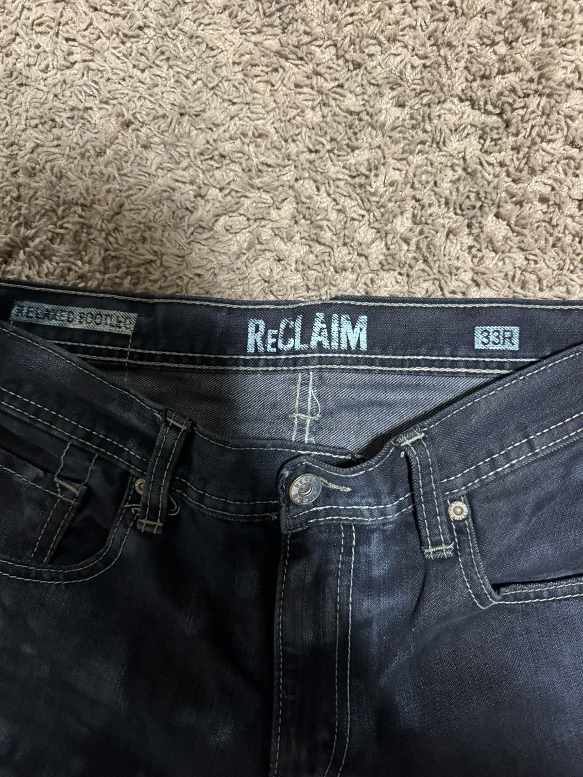 Other × Vintage Baggy acid dye flared denim Size US 33 - 2 Thumbnail