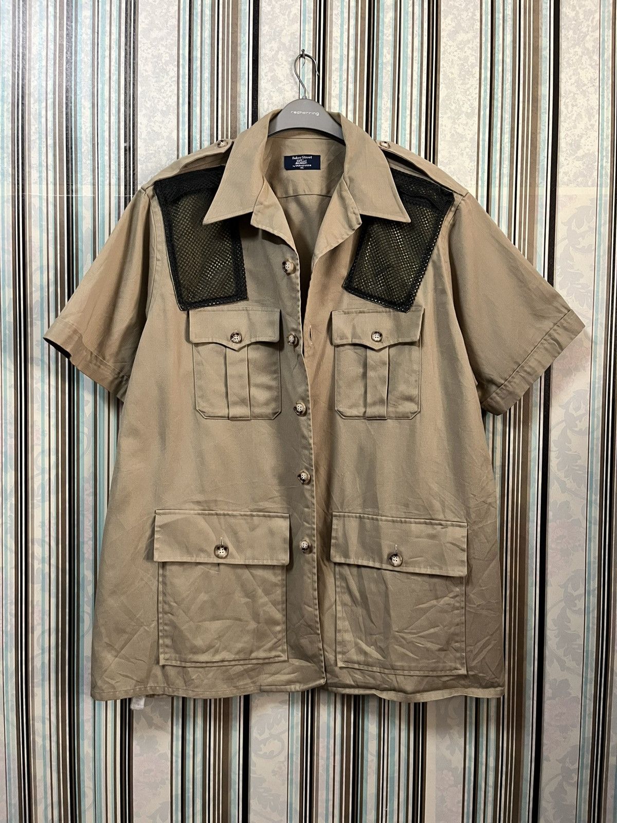Van Heusen 1970s Baker street by van heusen khaki hunting #F4 Size US XL / EU 56 / 4 - 3 Thumbnail