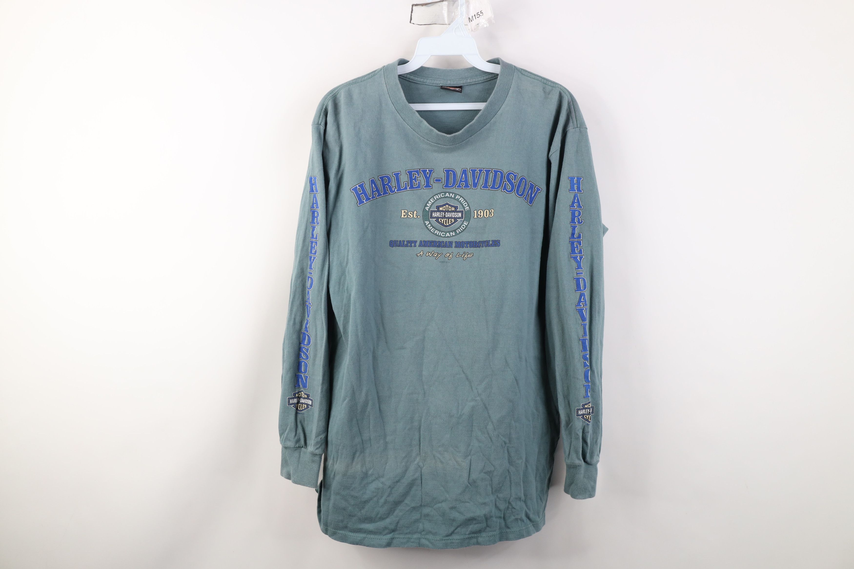 Harley Davidson Vintage Y2K 2000 Harley Davidson Long Sleeve T-Shirt USA Size US M / EU 48-50 / 2 - 1 Thumbnail