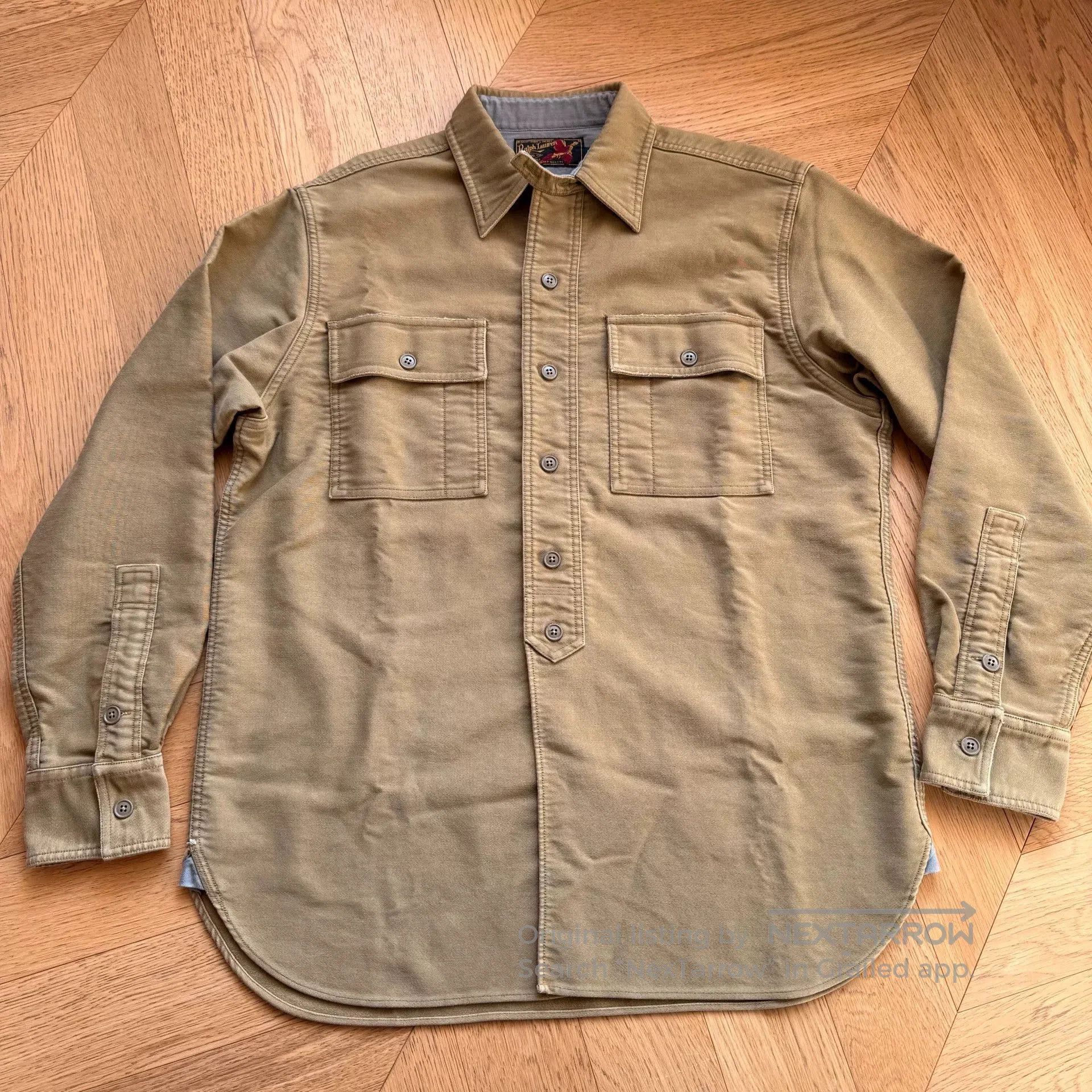 RLX Ralph Lauren Vintage Outdoor Moleskin Shirt Jacket. Size US M / EU 48-50 / 2 - 1 Thumbnail