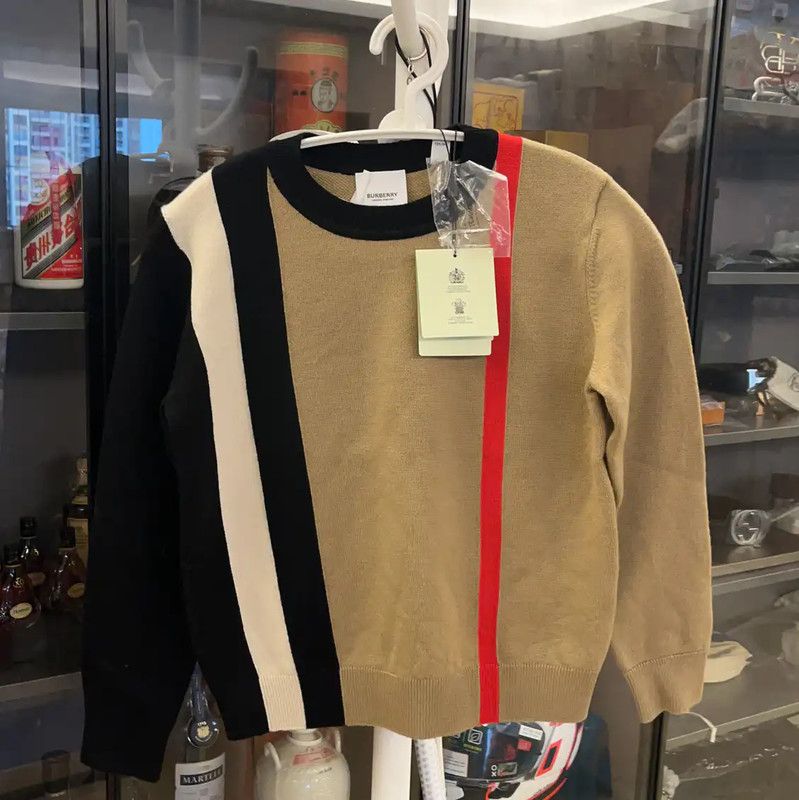 Burberry Burberry Color Block Wool Sweater for Men Size US XXS / EU 40 - 1 Thumbnail