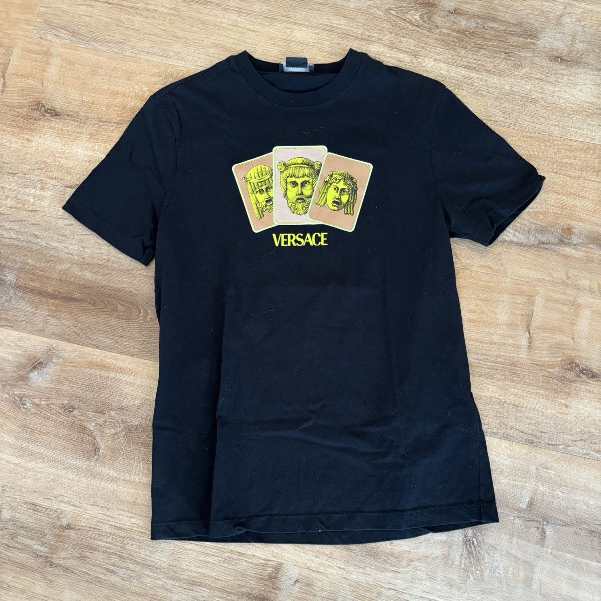 Versace Versace Triple Card Black Tee Shirt Size Small Size US S / EU 44-46 / 1 - 1 Thumbnail