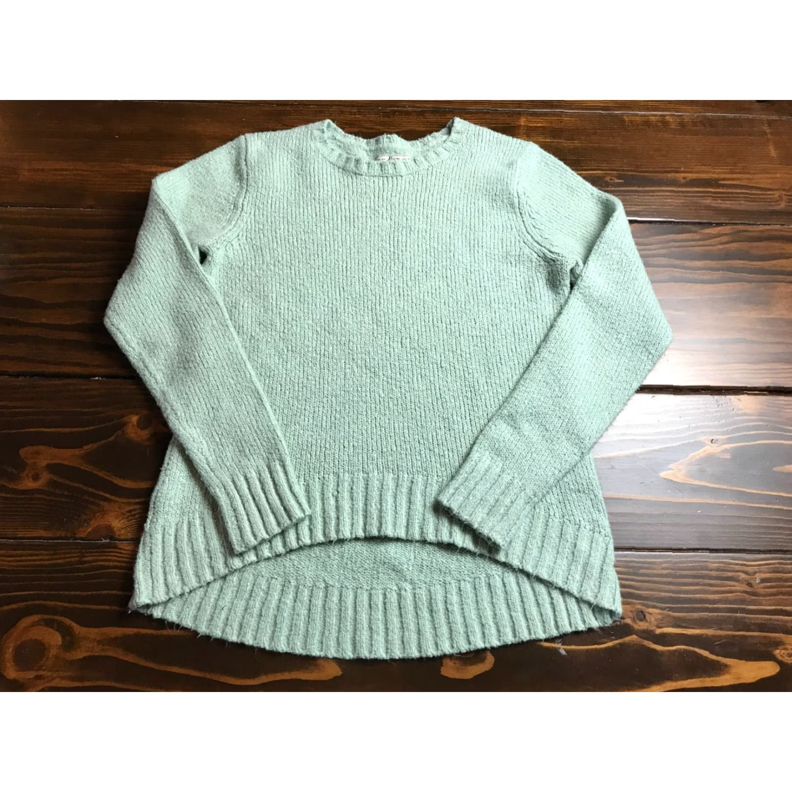 Vintage Bass Sweater Women's Size Large Green Pullover Crew Neck Casual Regular Knit Shirt Size L / US 10 / IT 46 - 2 Thumbnail