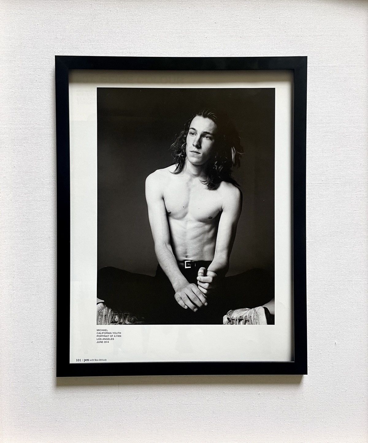 Hedi Slimane × Saint Laurent Paris × Yves Saint Laurent Hedi Slimane SAINT LAURENT photography framed poster 9x11 Size ONE SIZE - 1 Thumbnail