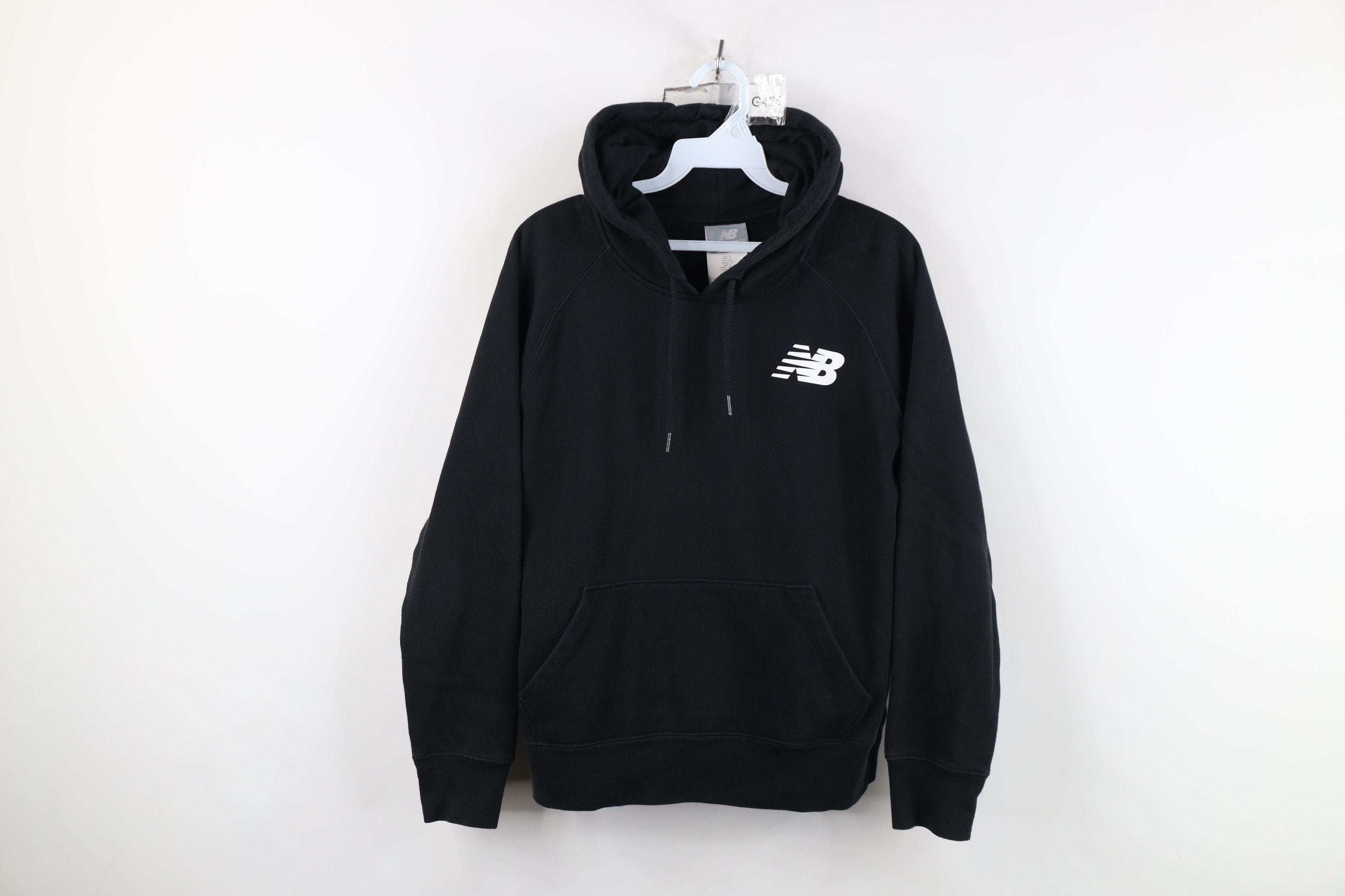 New Balance Vintage Y2K New Balance Monogram Hoodie Sweatshirt Black Size M / US 6-8 / IT 42-44 - 1 Thumbnail