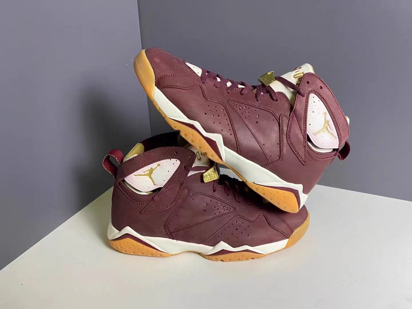 Jordan Brand Air Jordan 7 Championship Burgundy Basketball Shoes K15 Size US 11 / EU 44 - 4 Thumbnail