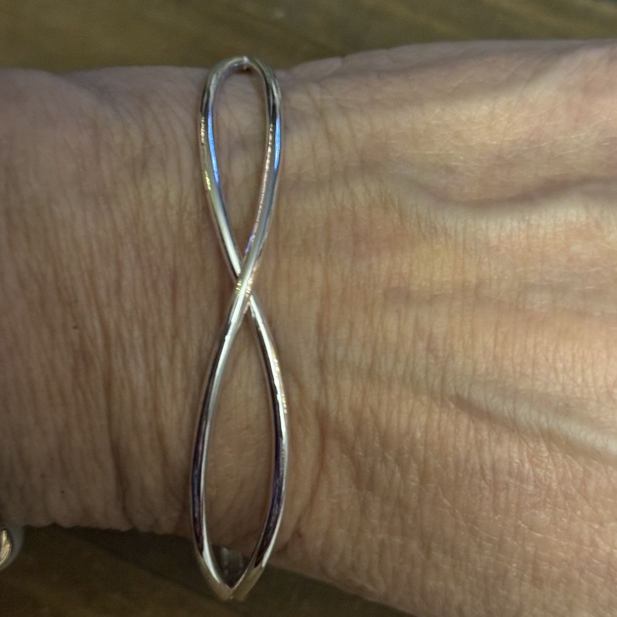 Lauren Conrad Lauren Conrad silver tone X cuff bracelet Size ONE SIZE - 2 Thumbnail