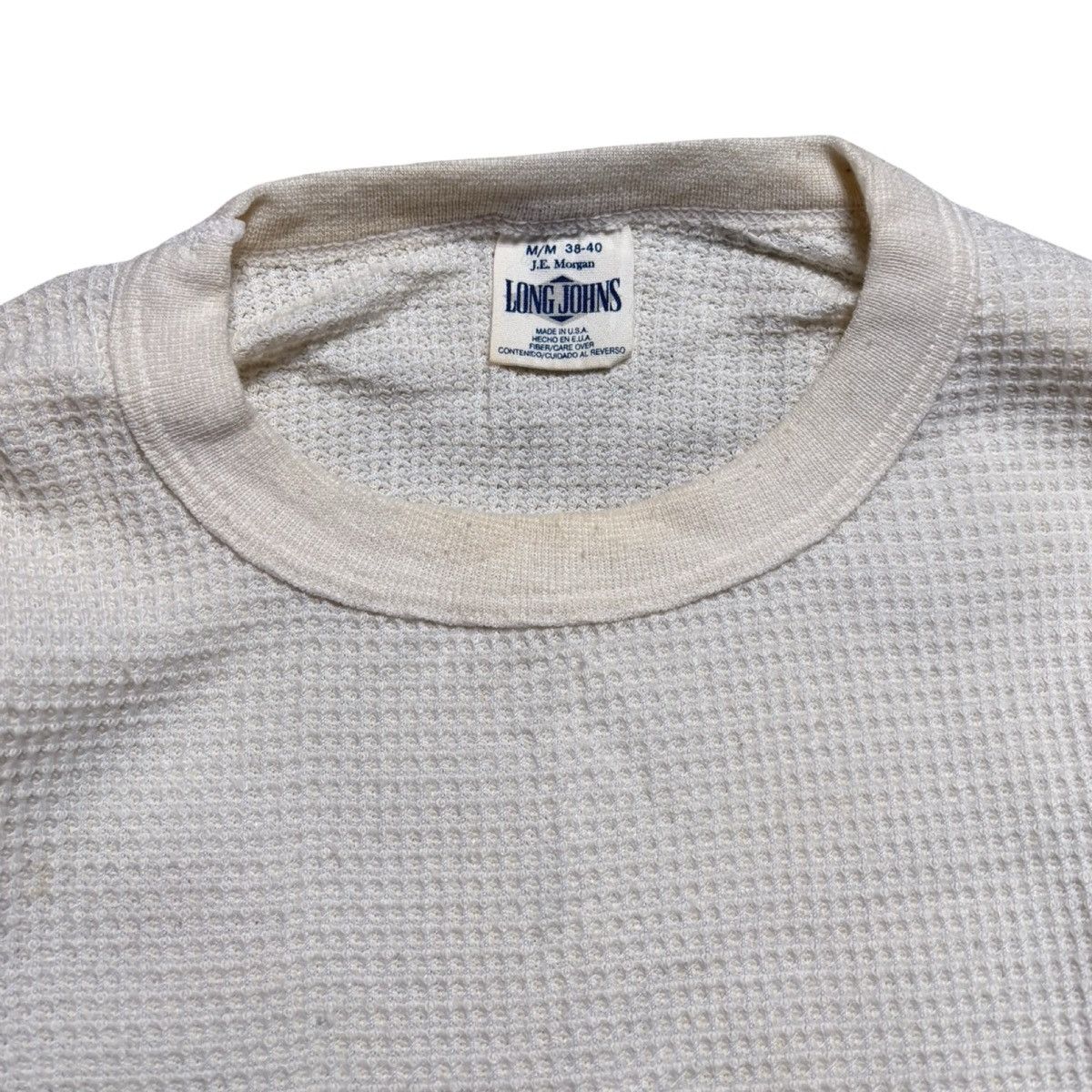 Other Vintage 60s 70s JE Morgan Waffle Knit Thermal Shirt M D Size US M / EU 48-50 / 2 - 2 Thumbnail