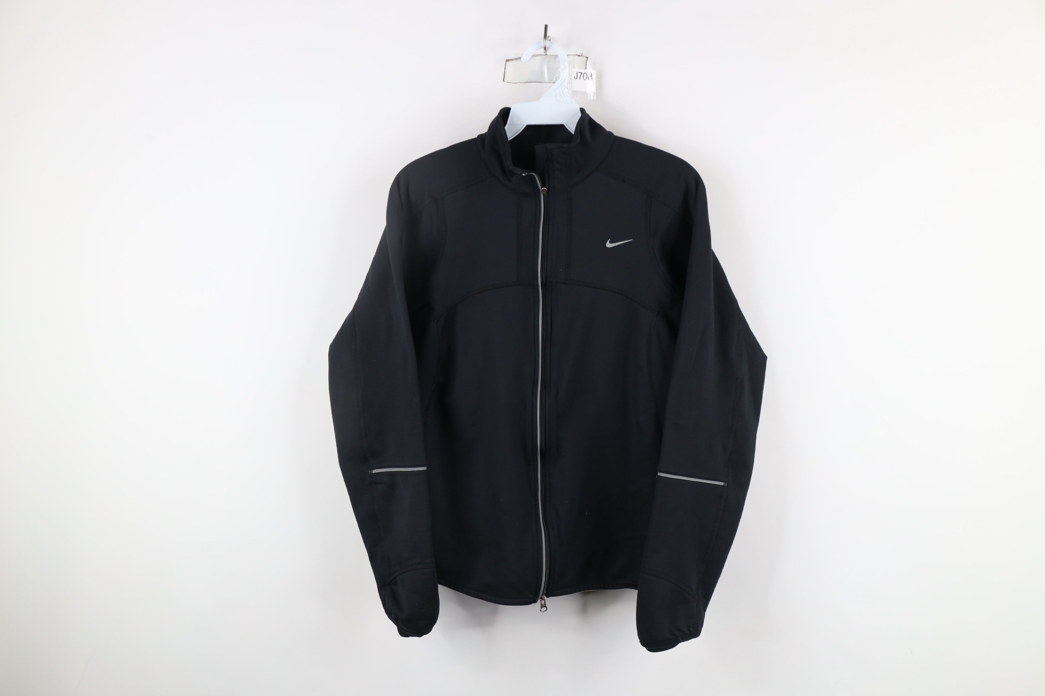 Nike × Vintage Vintage Nike Scott Mini Swoosh Reflective Full Zip Jacket Size S / US 4 / IT 40 - 1 Thumbnail