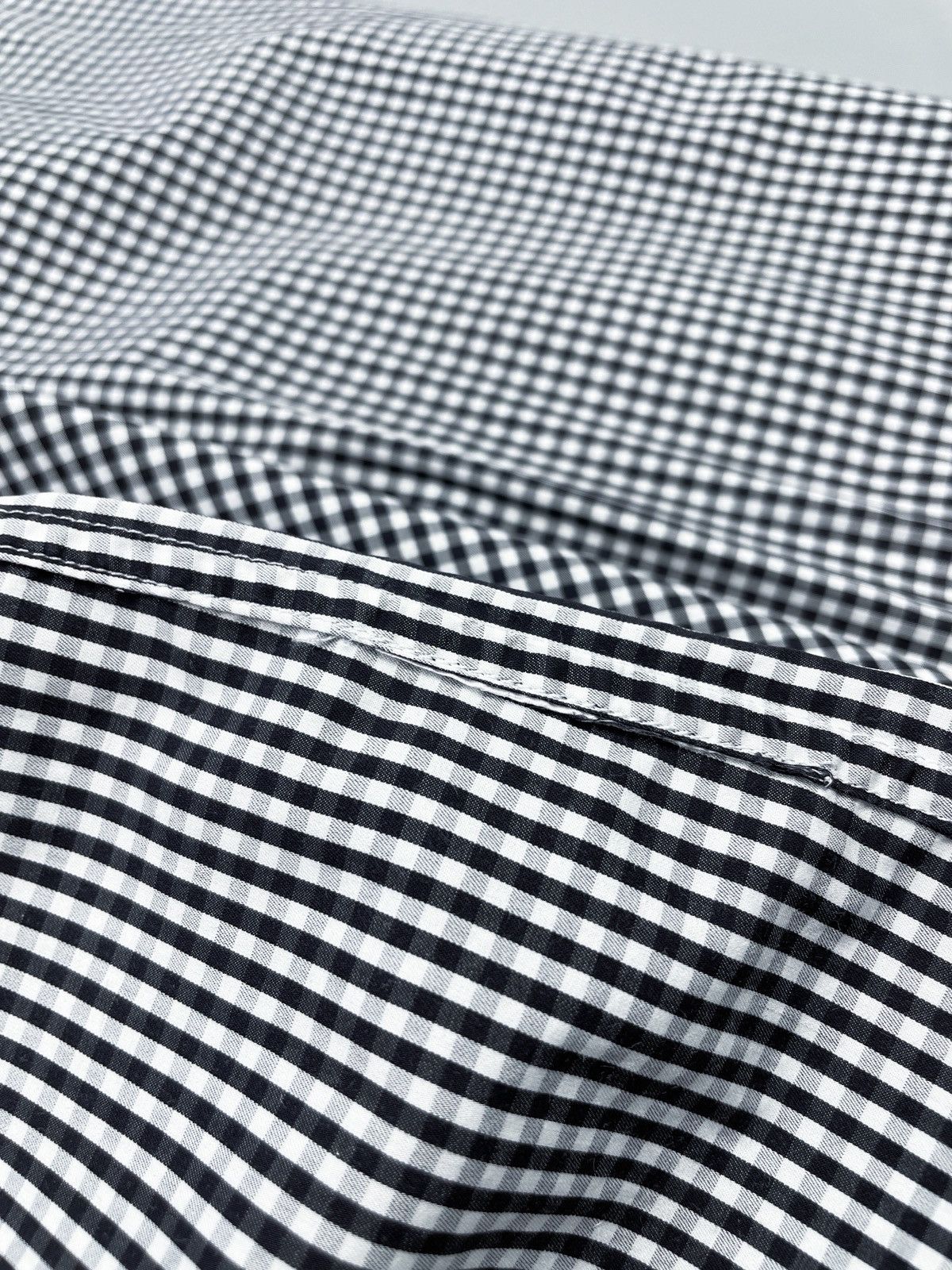 Prada Men’s PRADA White Tab Gingham Check Long Sleeve Shirt Size M Size US M / EU 48-50 / 2 - 10 Thumbnail