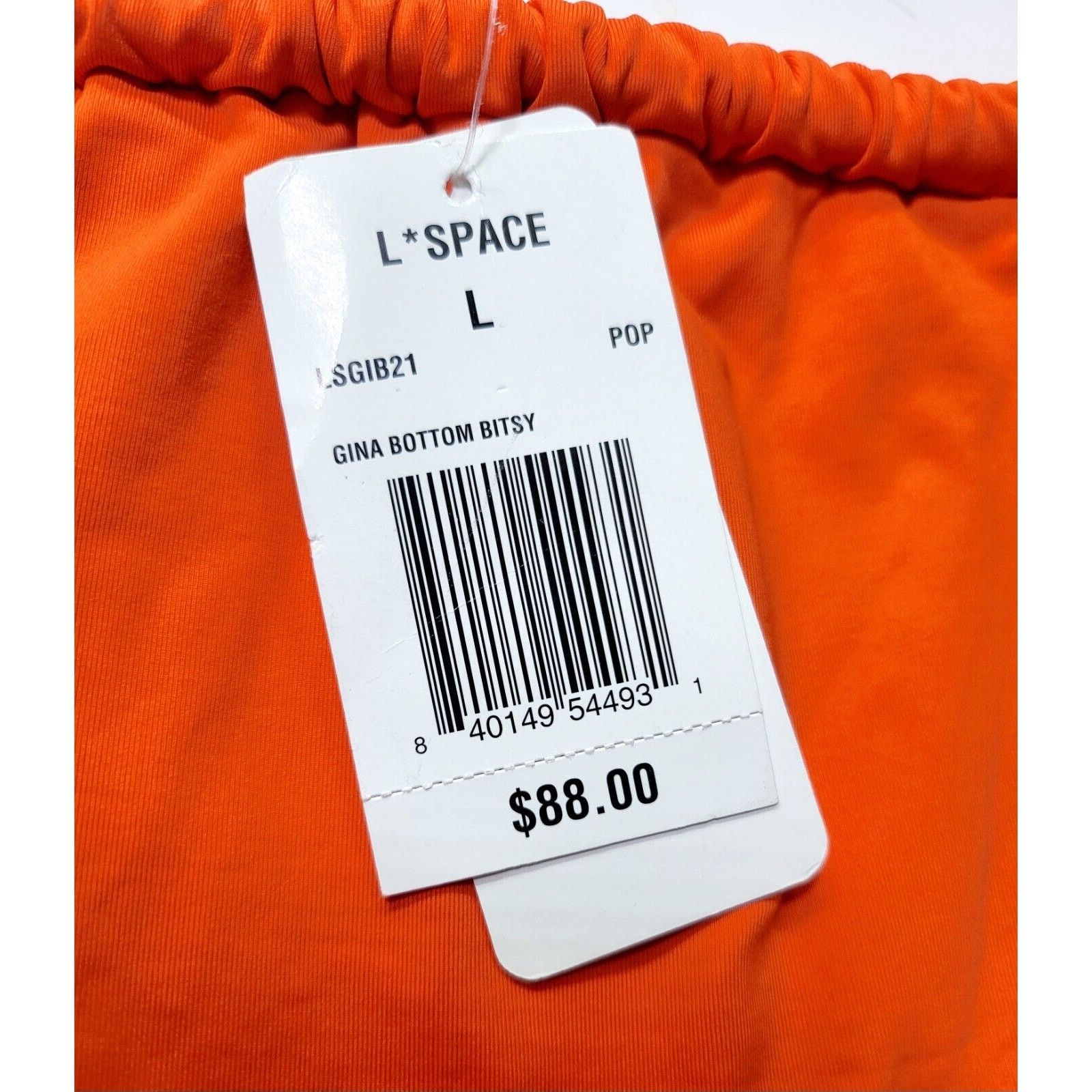 Other NWT L*SPACE Gina Bitsy Cheeky Bottom Poppy Red Women's L Size ONE SIZE - 2 Thumbnail