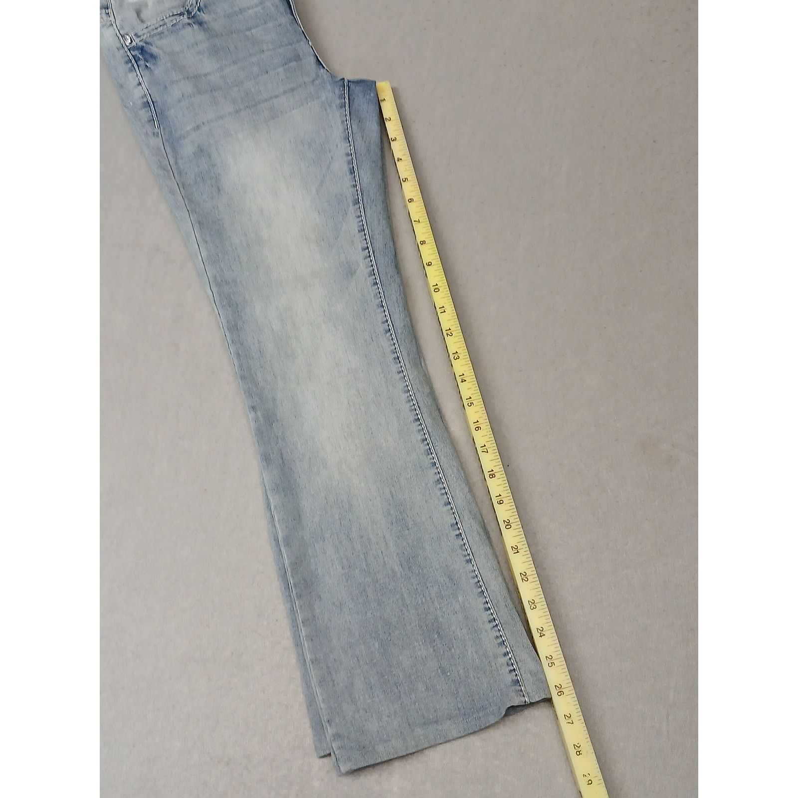 Apt. 9 Apt. 9 (10) Boot Cut Straight Leg Stretch Light Denim Pants Size 32" / US 10 / IT 46 - 4 Thumbnail