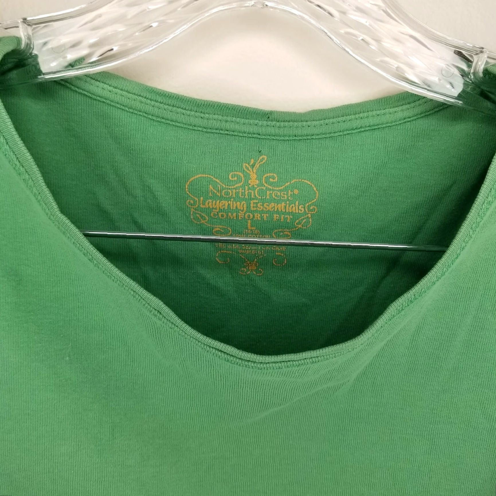 Vintage Northcrest Womens Green Short Sleeve T-Shirt Adult Large Size L / US 10 / IT 46 - 2 Thumbnail