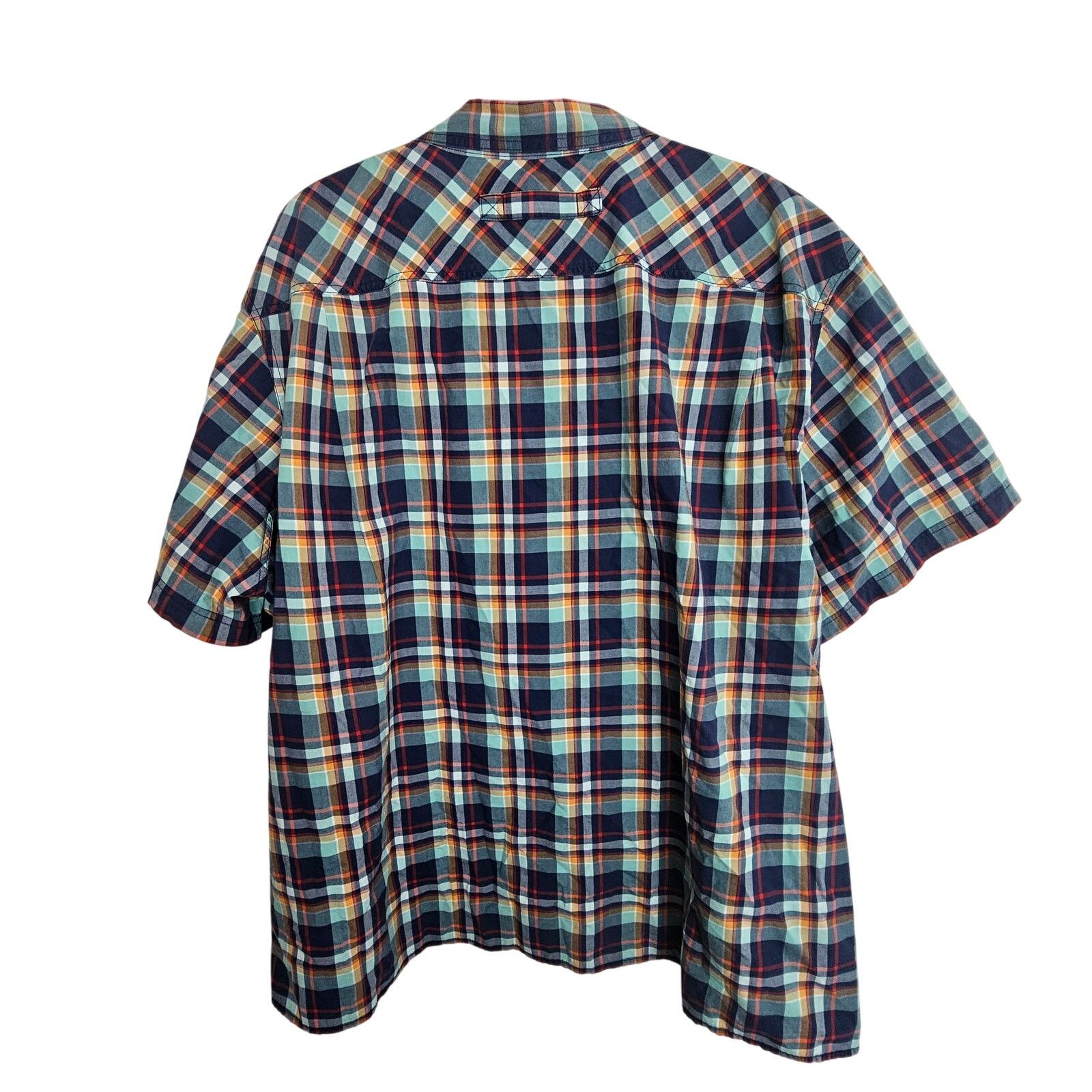Duluth Trading Company Duluth Trading Co. Shirt Plaid Short Sleeve Button Front 3XL Size US XXL / EU 58 / 5 - 8 Thumbnail