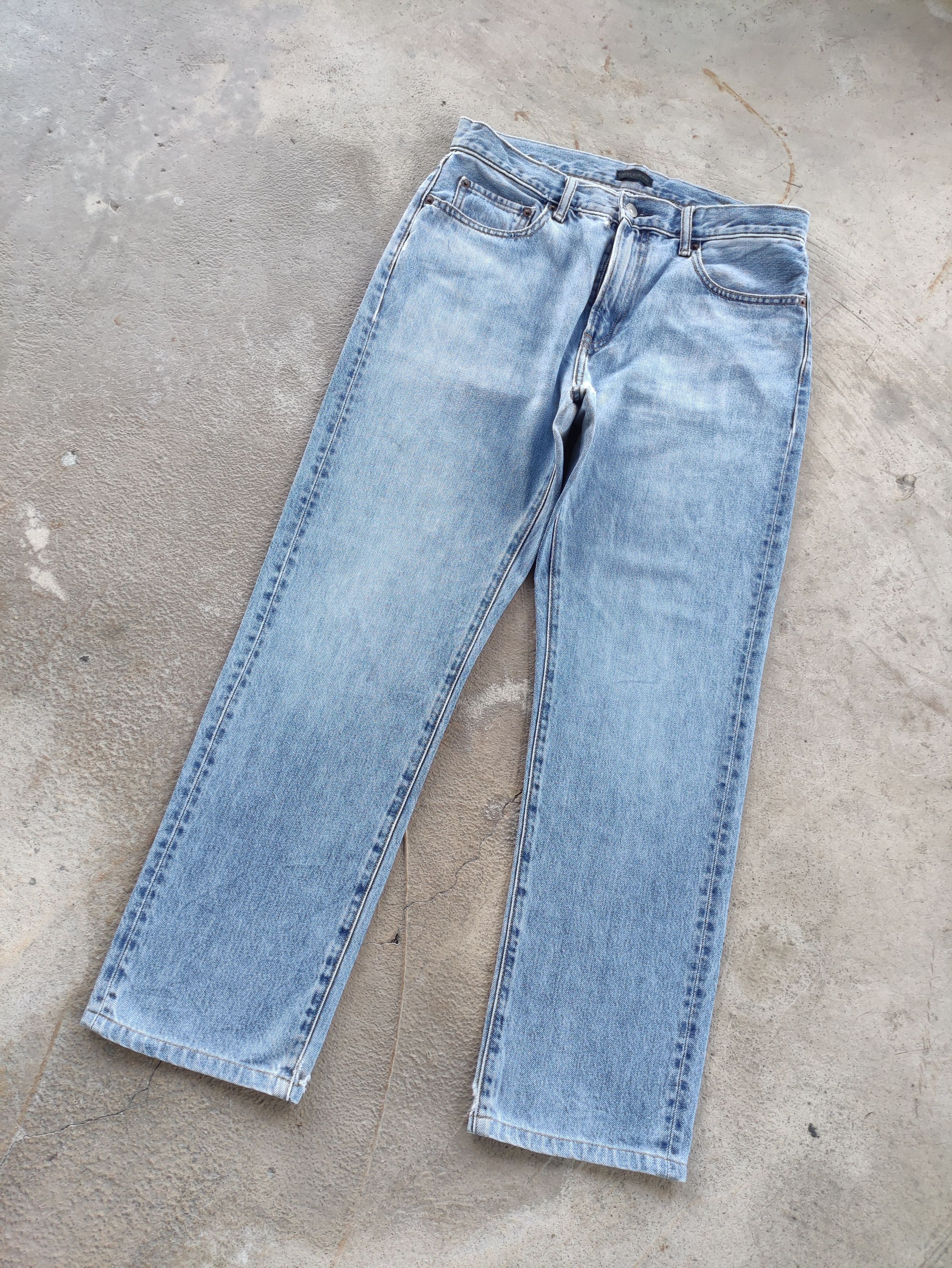 Japanese Brand Vintage Japanese Jean Distressed Faded Denim Size US 33 - 2 Thumbnail