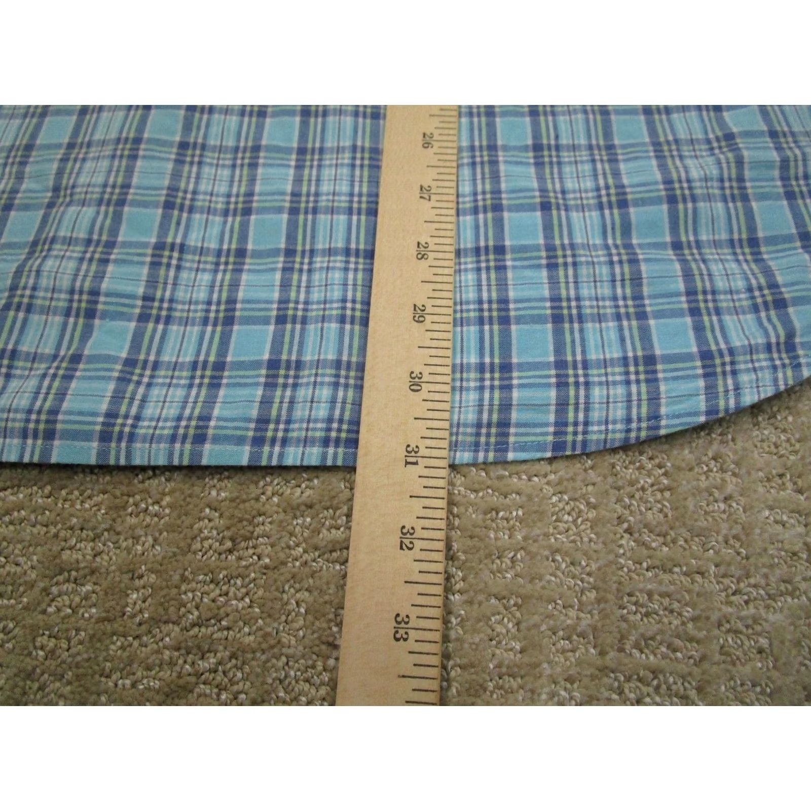 Southern Tide Southern Tide Shirt Men XL Blue Plaid Linen Blend Short Sleeve Button Down Size US XL / EU 56 / 4 - 6 Thumbnail