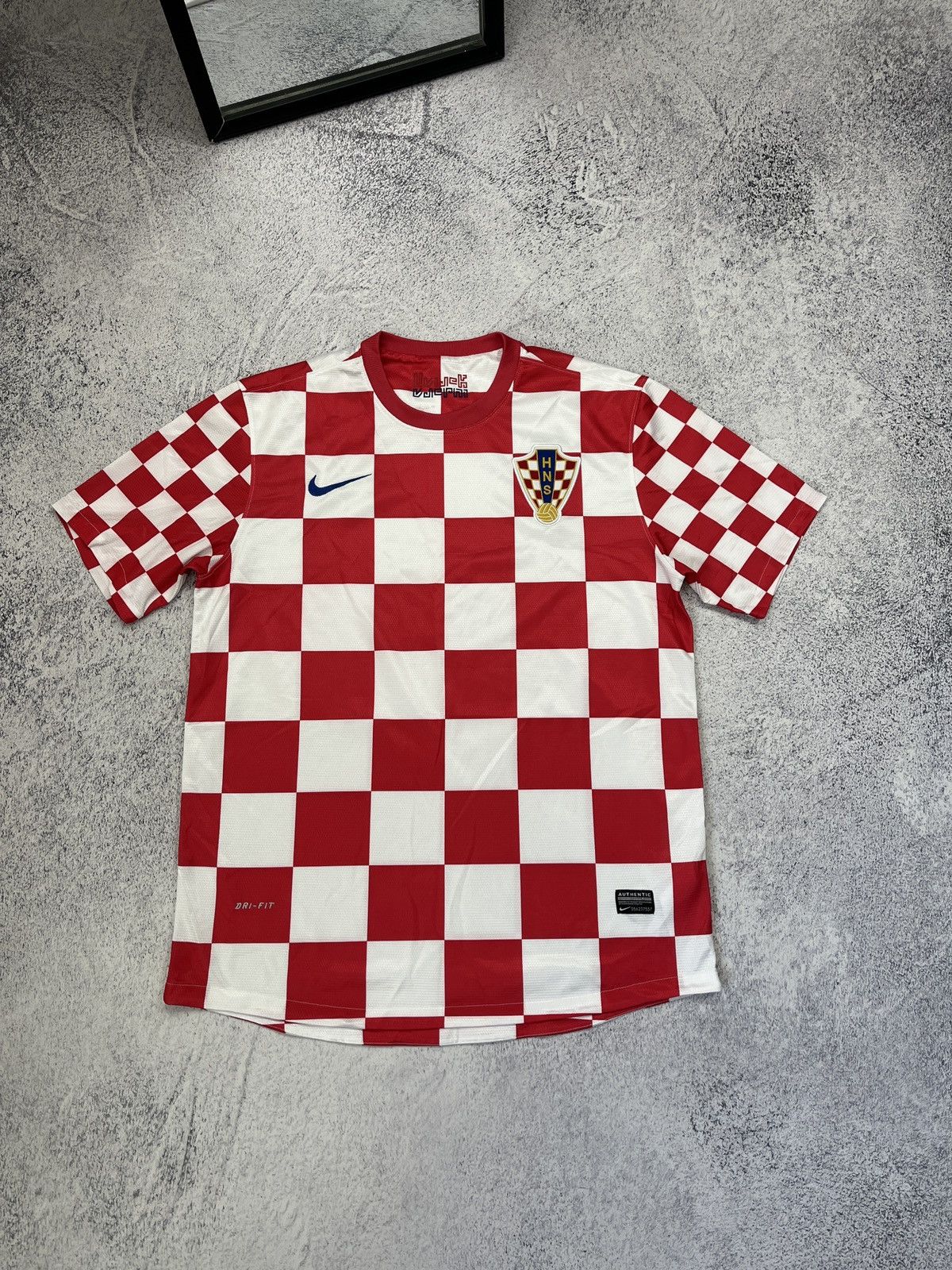 Nike Nike Croatia 2012-13 Home Soccer Jersey Football Blockcore Size US L / EU 52-54 / 3 - 1 Thumbnail