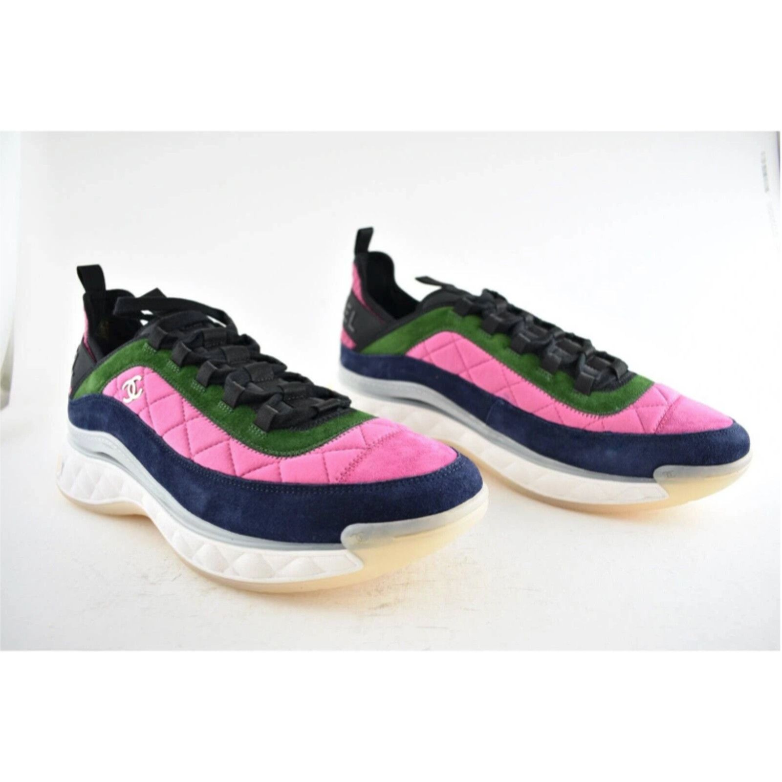 Chanel Chanel 21K Men CC Logo Low Top Trainer Sneaker 44 11 Size US 11 / EU 44 - 3 Thumbnail