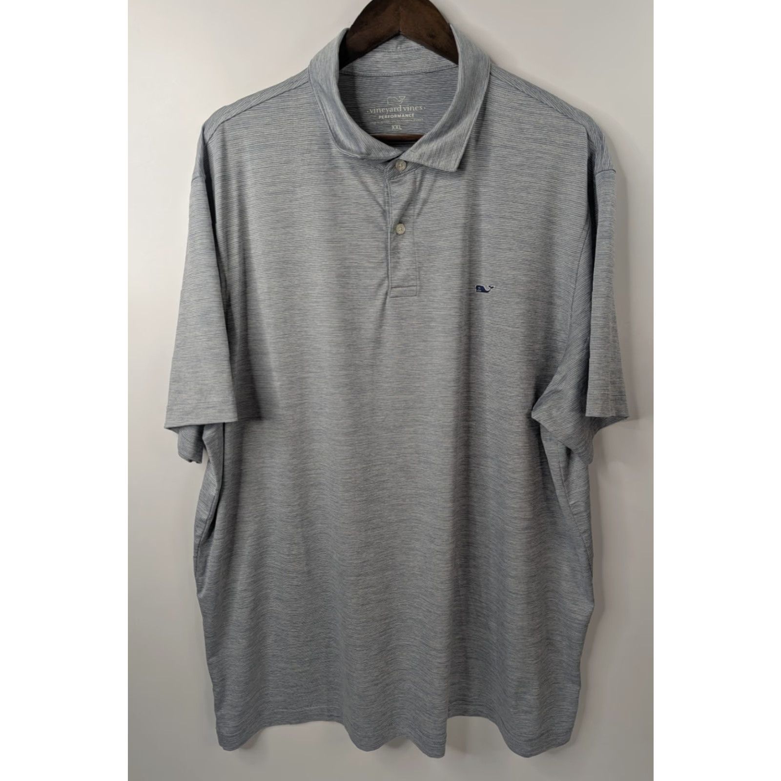 Vineyard Vines Vineyard Vines Performance Polo Shirt Men 2XL Gray Striped Golf Preppy Shirt Size US XXL / EU 58 / 5 - 2 Thumbnail