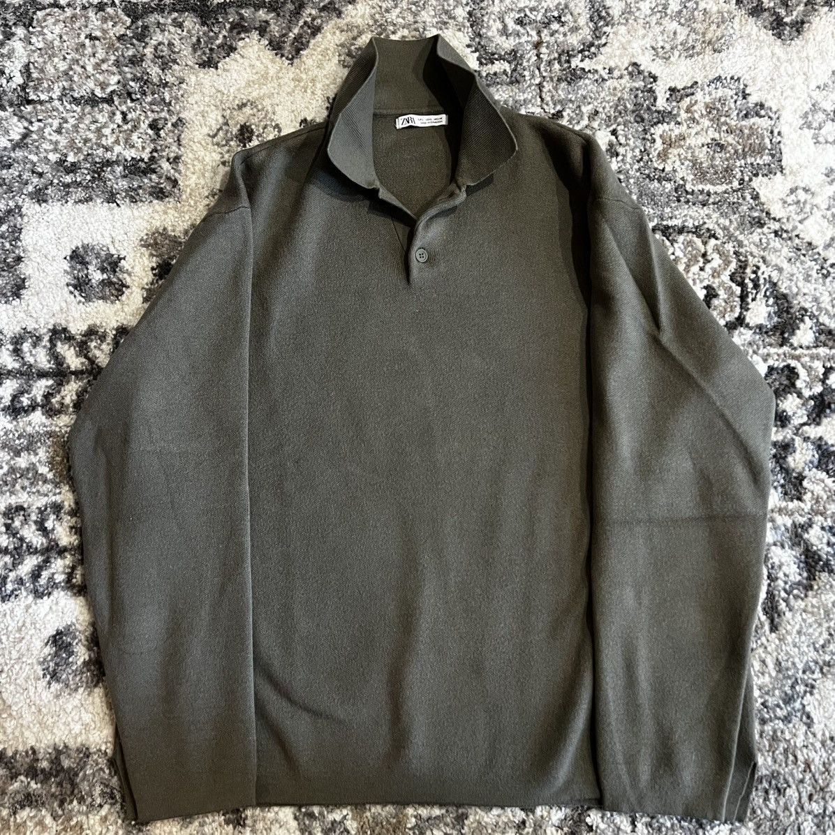 Zara Zara Shirt Mens Large Brown Knit Size US L / EU 52-54 / 3 - 1 Thumbnail