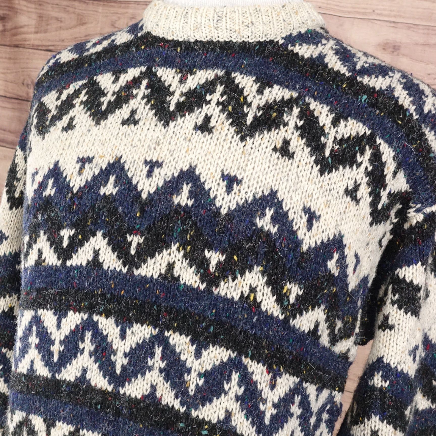 Vintage Vintage Peter England Wool Blend Argyle Mock Neck Sweater Pullover Mens Size M Size US M / EU 48-50 / 2 - 2 Thumbnail