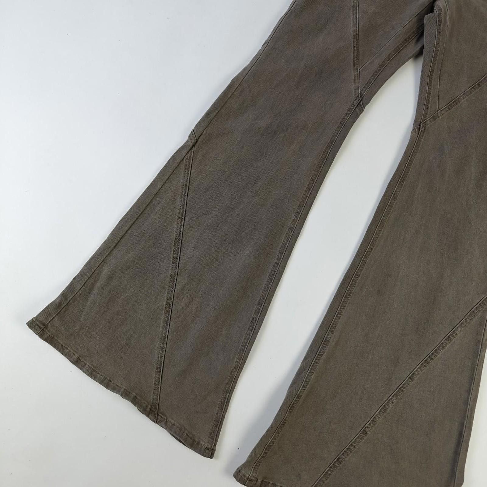 Other Japanese Grey Wide Leg Seam Flare Jeans Size US 32 / EU 48 - 4 Thumbnail