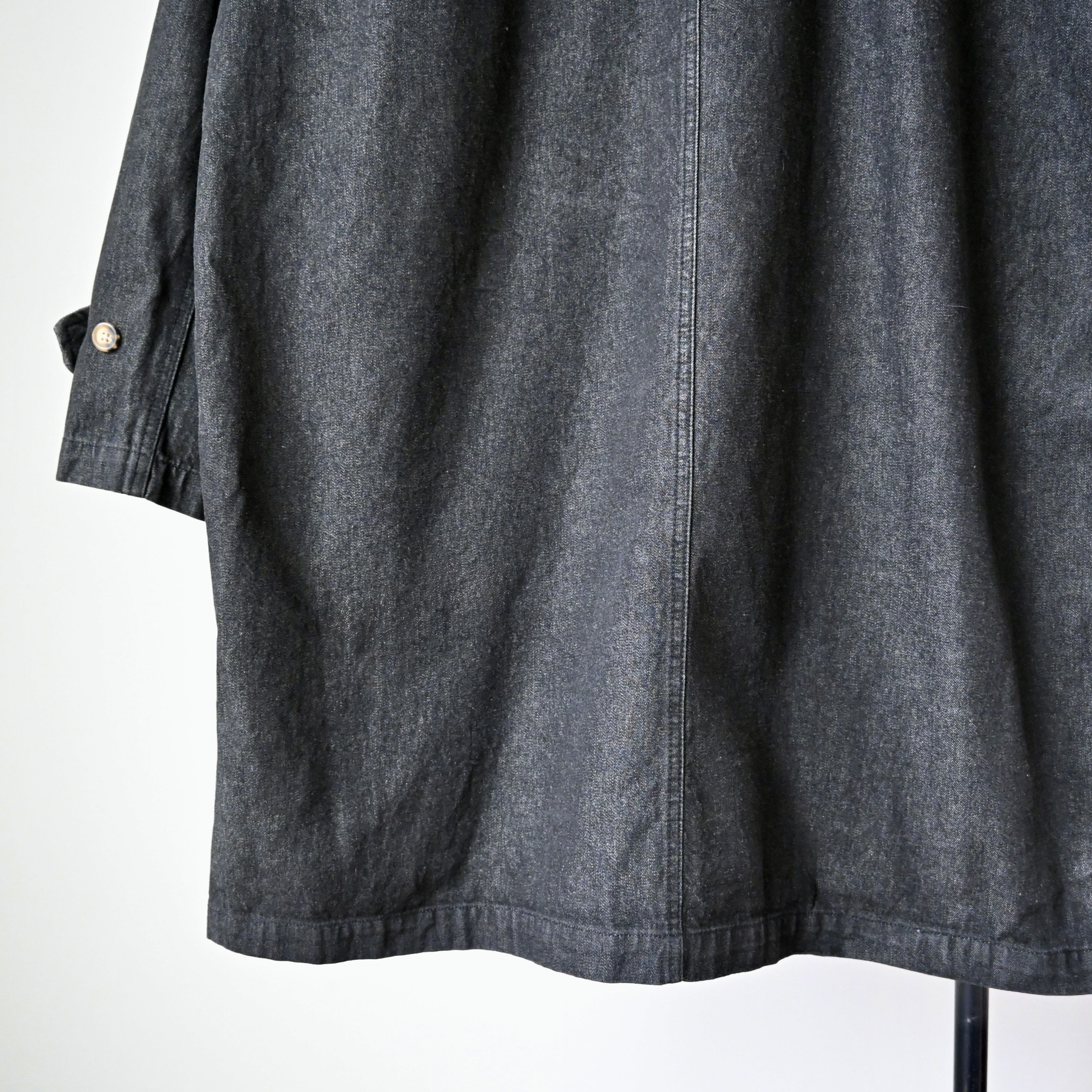 Denim & Co. 1990s Denim & Co black denim duffle coat, size 1X Size US L / EU 52-54 / 3 - 4 Thumbnail
