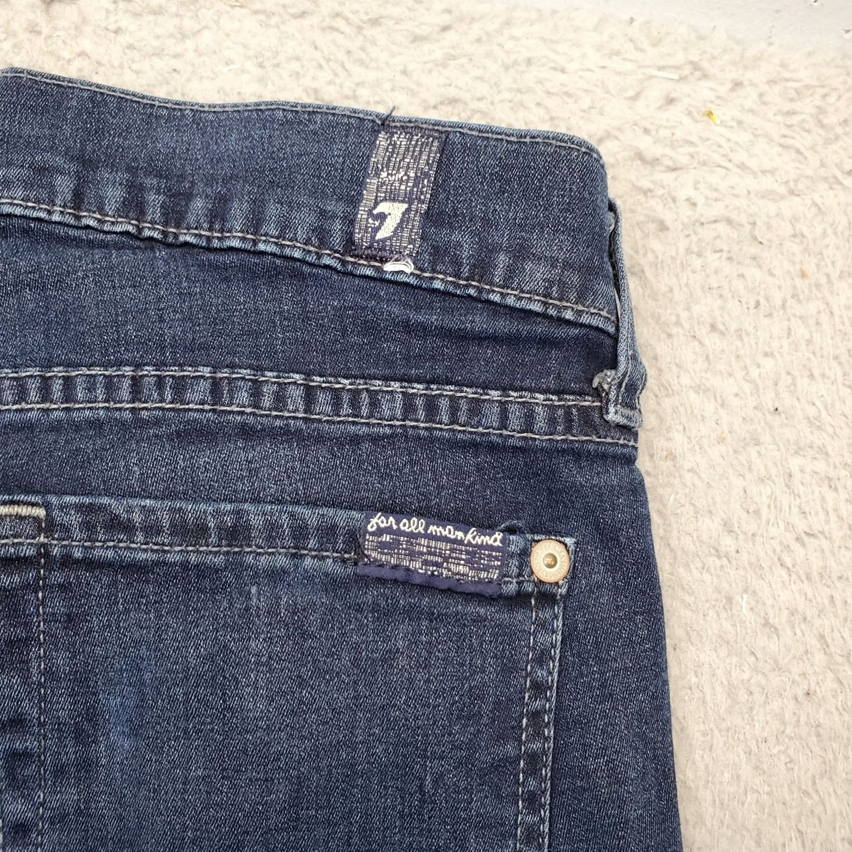7 For All Mankind 7 For All Mankind The Skinny Jeans Womens 27 Blue Denim Single Stitch Streetwear Jeans Women 90s? Size 27" / US 4 / IT 40 - 8 Thumbnail