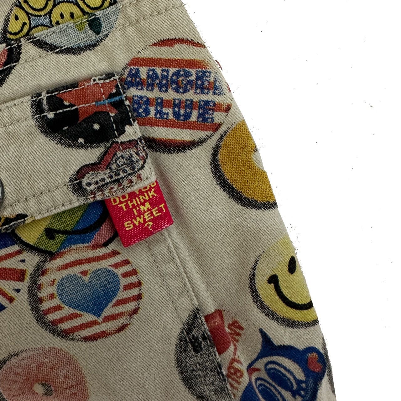 Angel Blue × Hysteric Glamour × Japanese Brand Vintage Angel Blue Multi Over Prints Pants Size US 26 / EU 42 - 6 Thumbnail