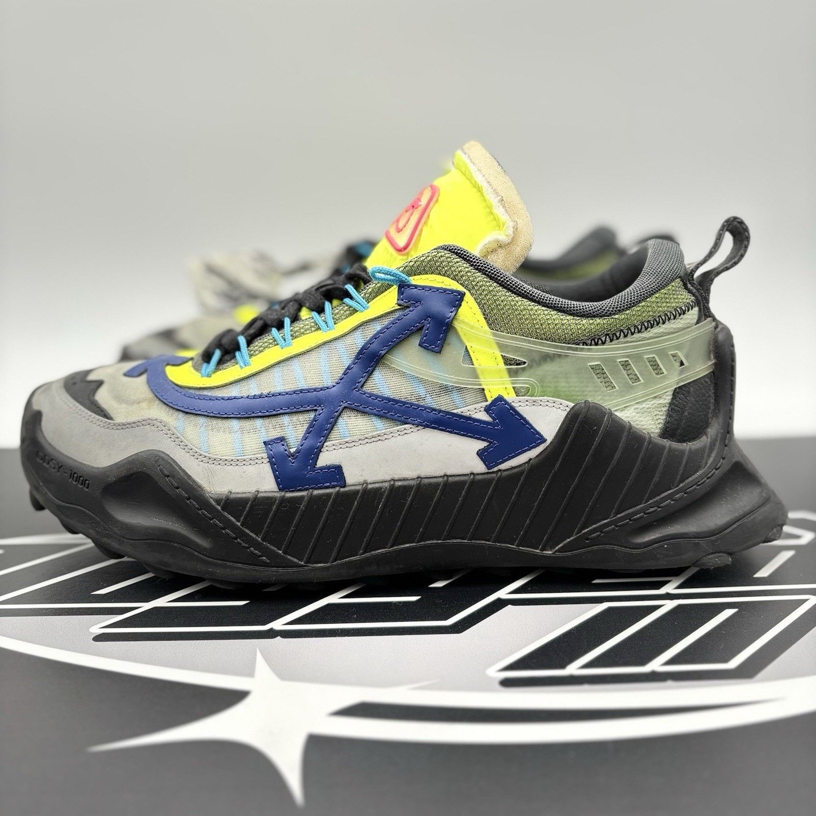 Off-White ODSY-1000 ' Grey Lime ' GREAT CONDITION!