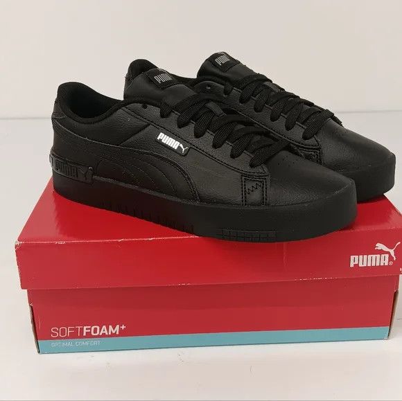 Puma Puma Women's Jada Black & Silver Low Top Sneakers- US9.5 Size US 9.5 / IT 39.5 - 1 Thumbnail