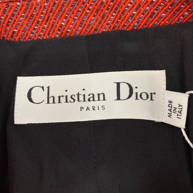 Dior Dior Red wool lapel double-breasted long-sleeved suit jacke Size M / US 6-8 / IT 42-44 - 5 Thumbnail