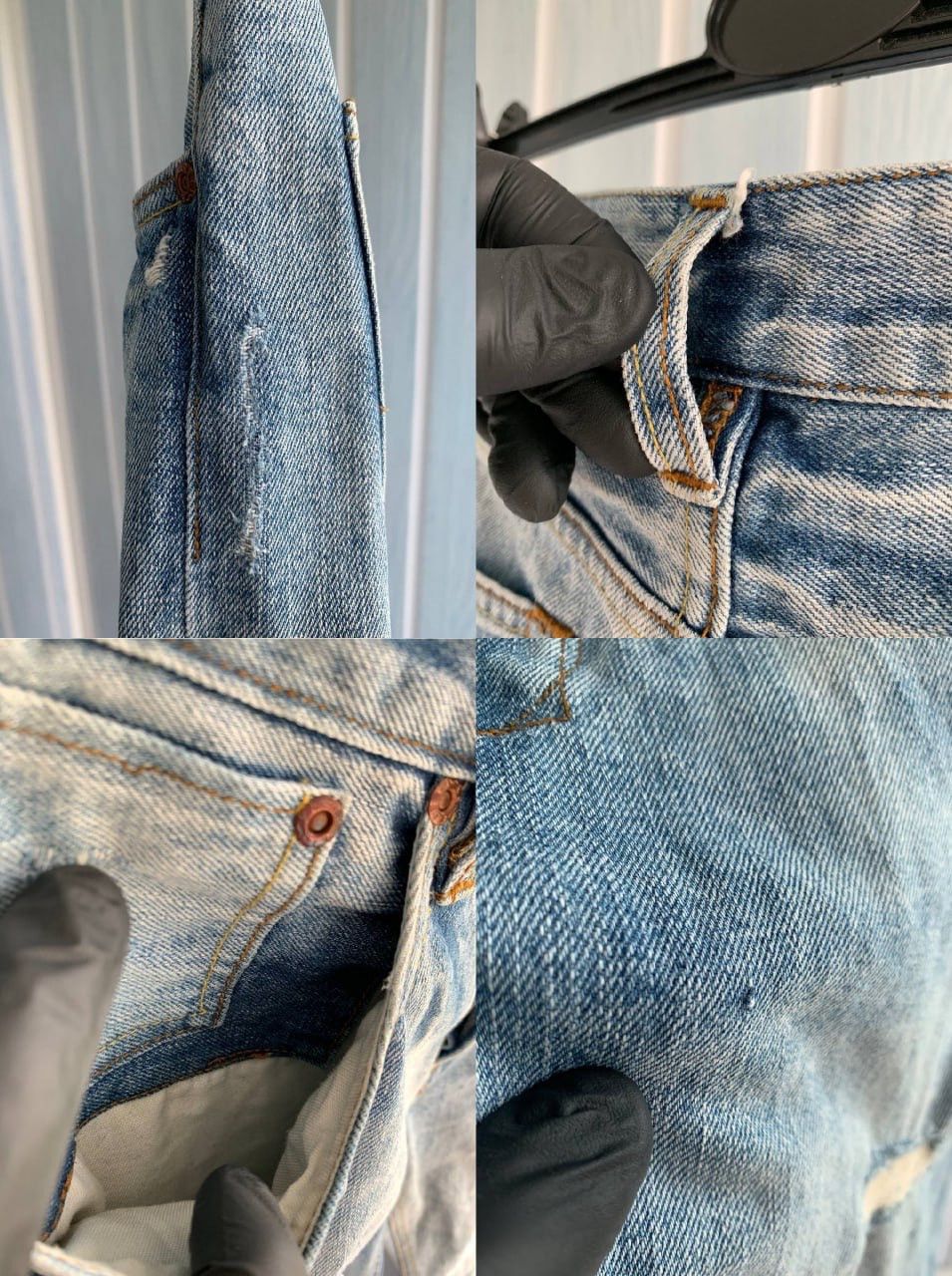 Emmett × Japanese Brand EMMETT Unisex E D Bill Lt Rip Wash 562/m Selvedge Jeans Size US 29 - 25 Thumbnail